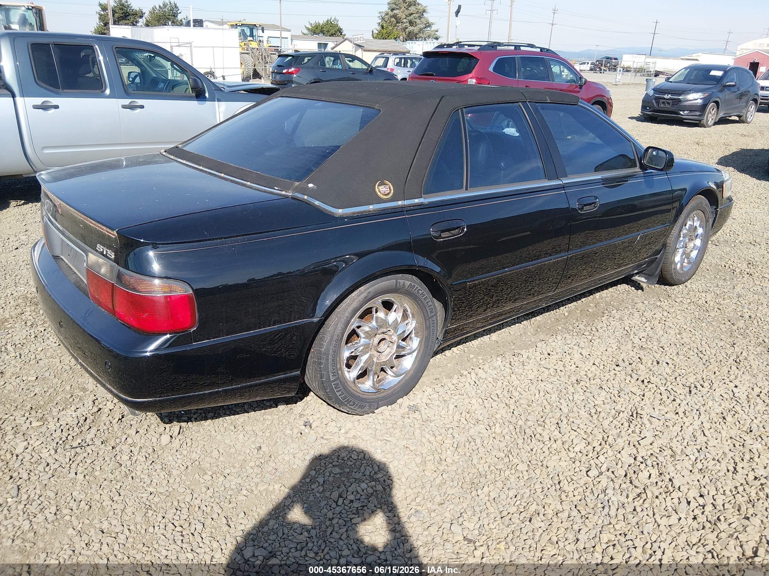 2002 Cadillac Seville Sts Черный vin: 1G6KY54992U169262