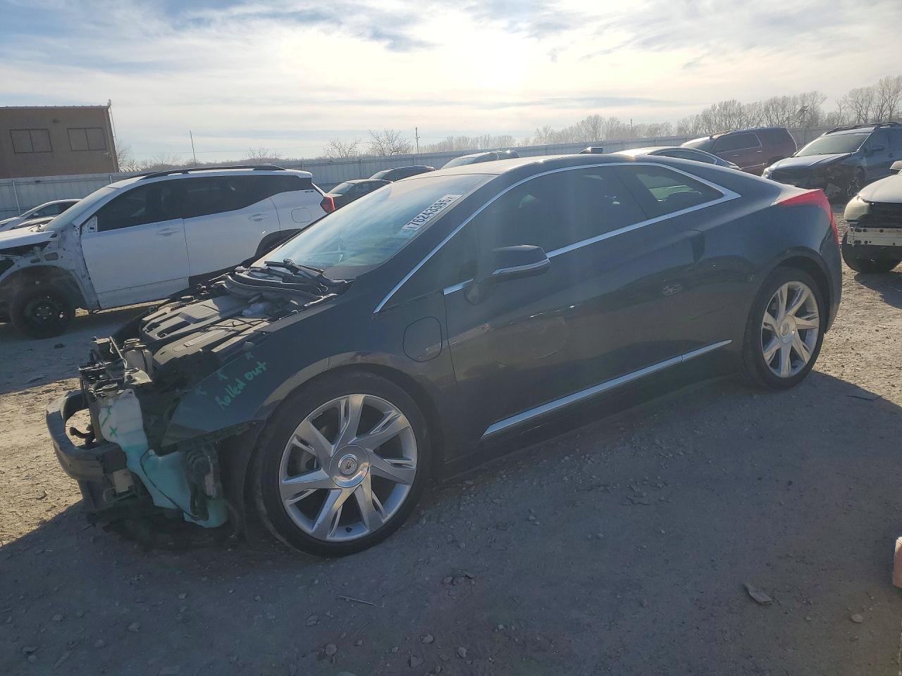 2014 Cadillac Elr Gray vin: 1G6RL1E43EU140322