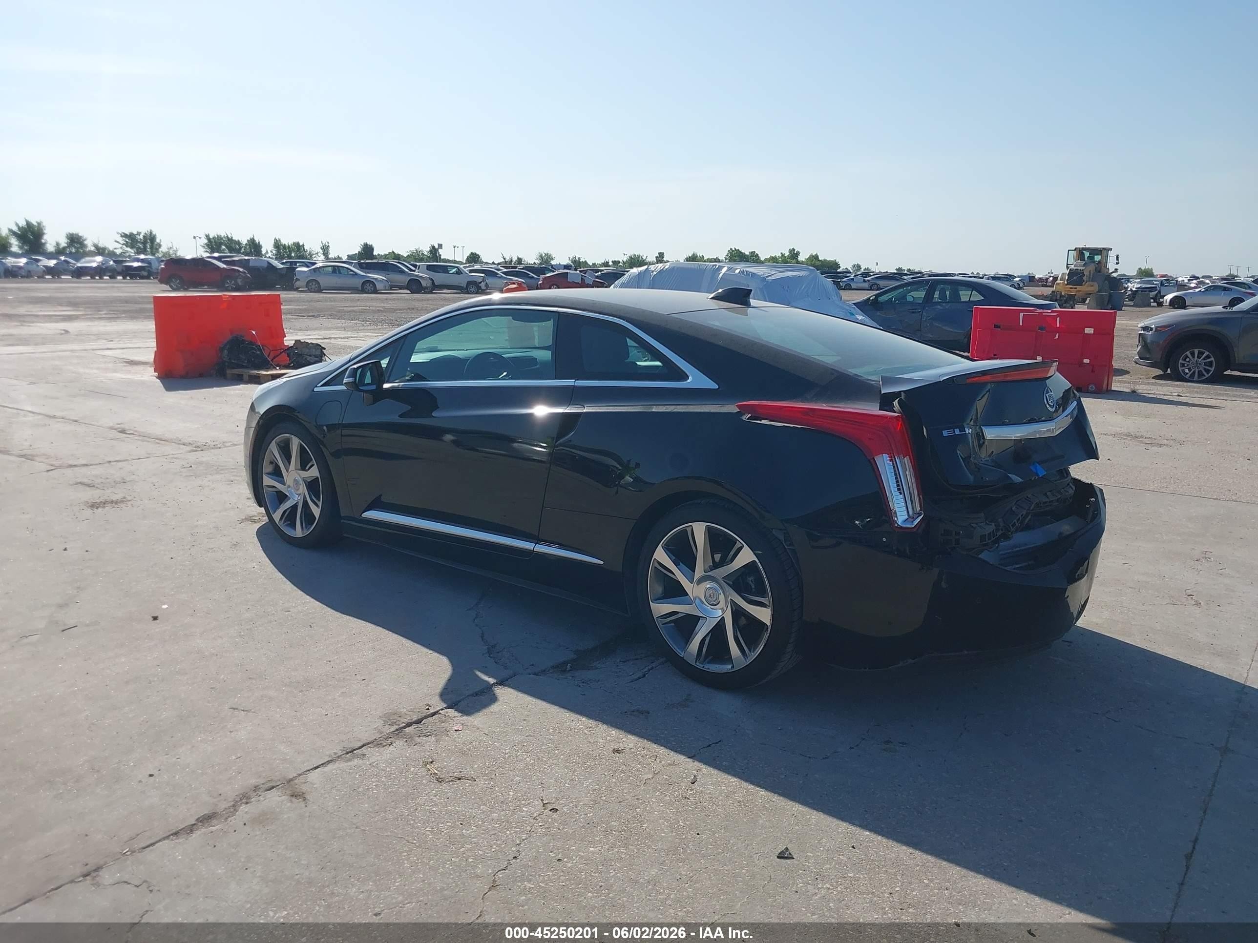 2014 Cadillac Elr Standard Черный vin: 1G6RM1E48EU600488