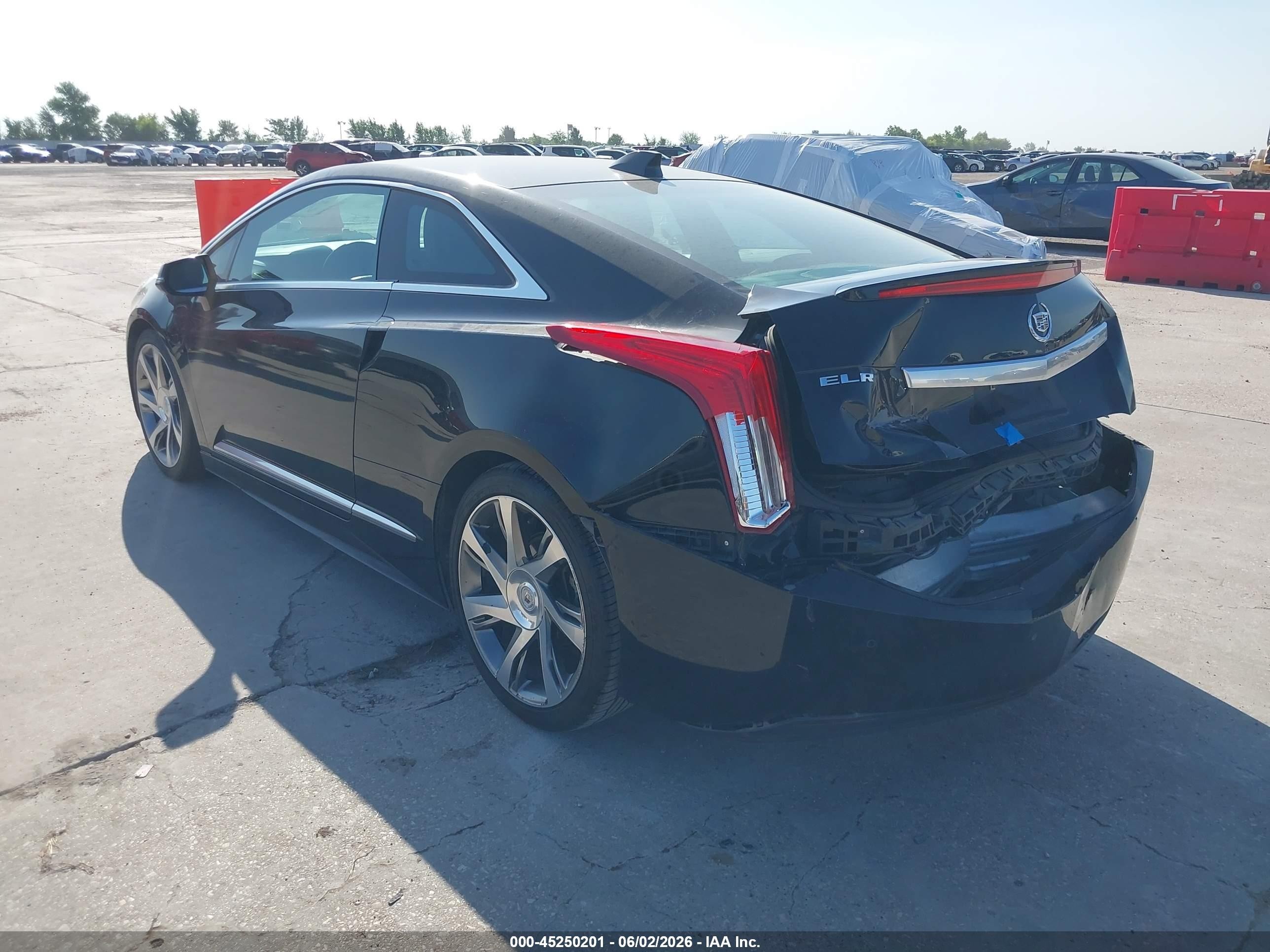 2014 Cadillac Elr Standard Черный vin: 1G6RM1E48EU600488