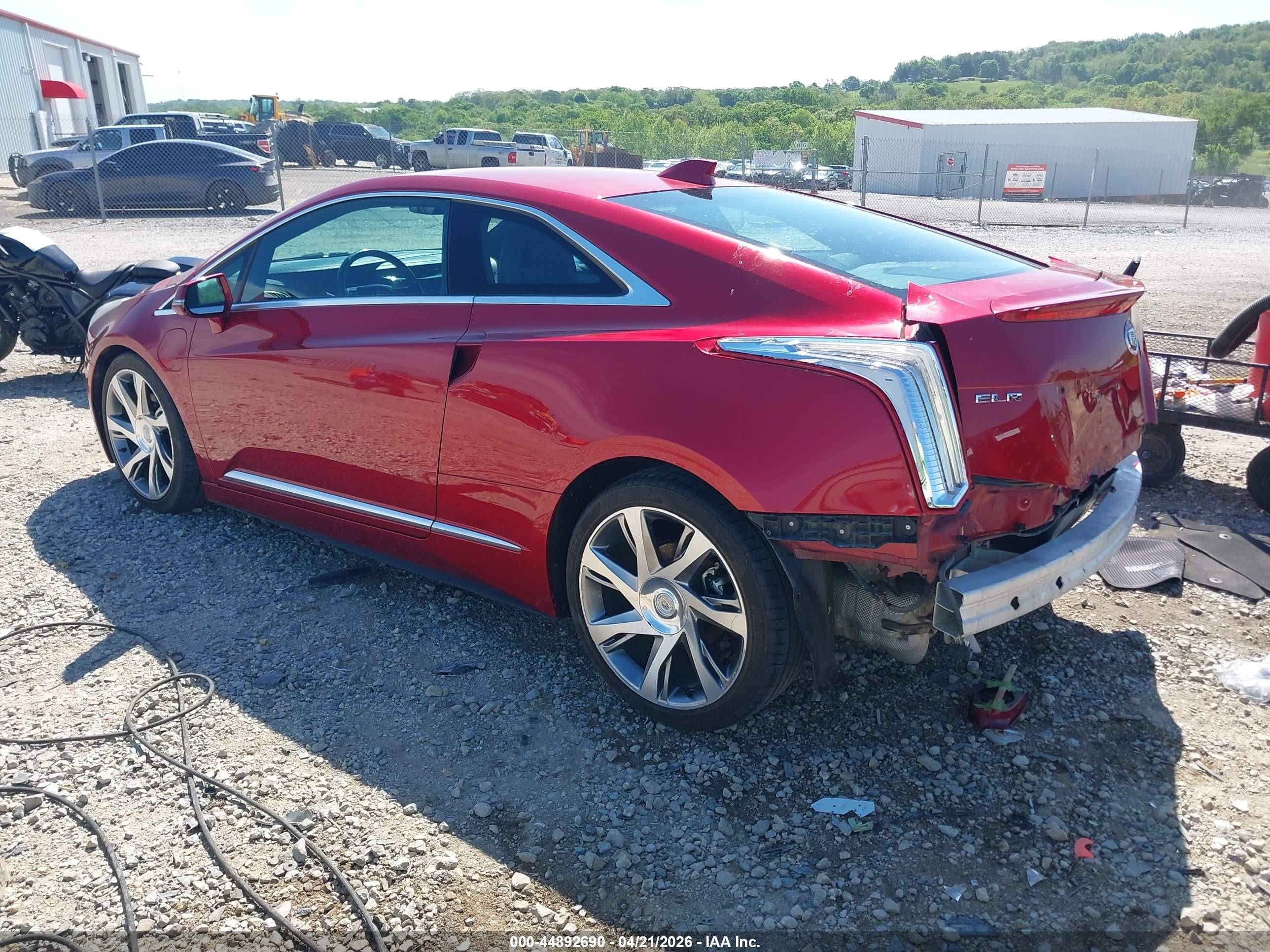 2014 Cadillac Elr Standard Red vin: 1G6RM1E4XEU601478