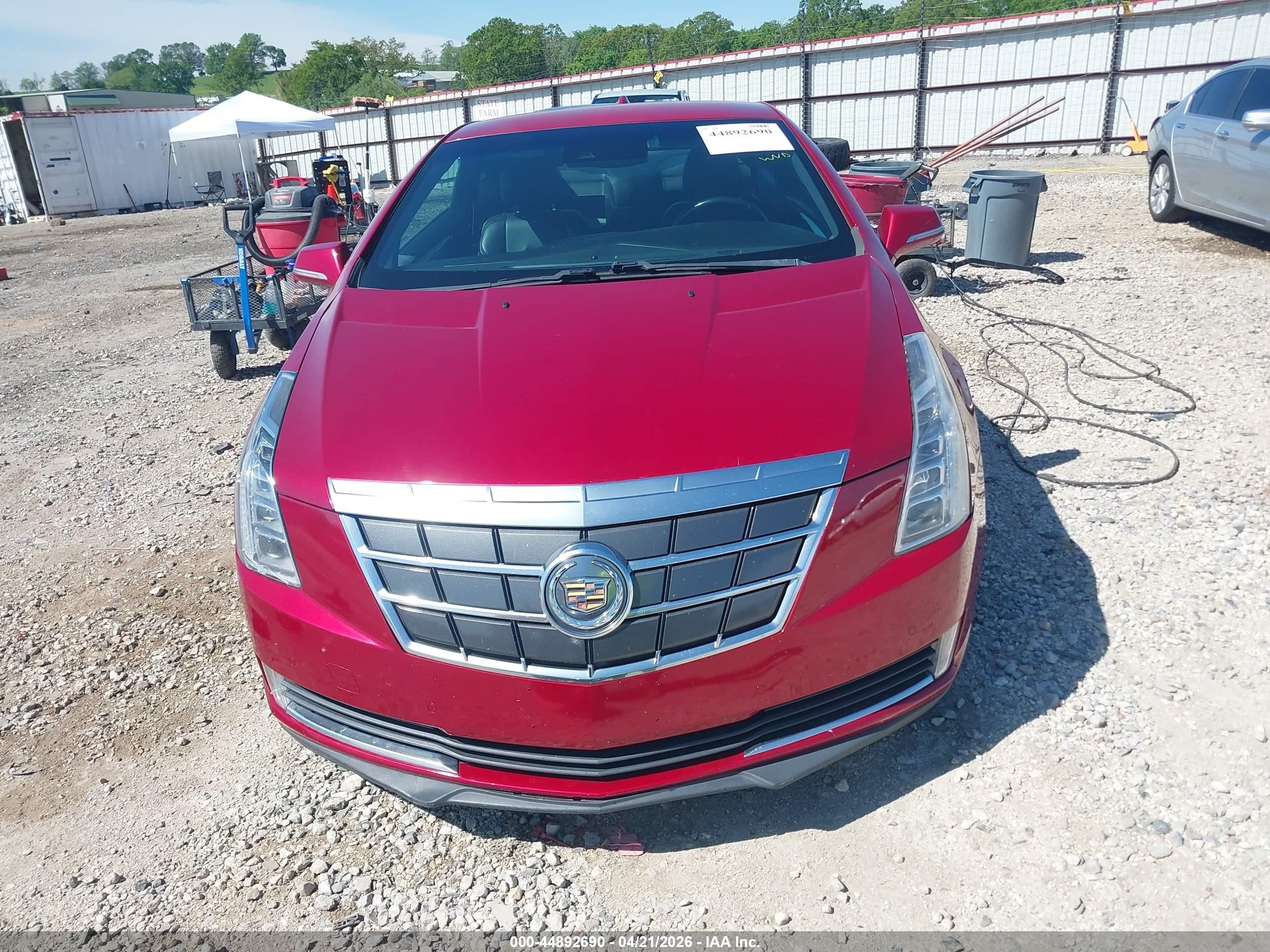 2014 Cadillac Elr Standard Red vin: 1G6RM1E4XEU601478
