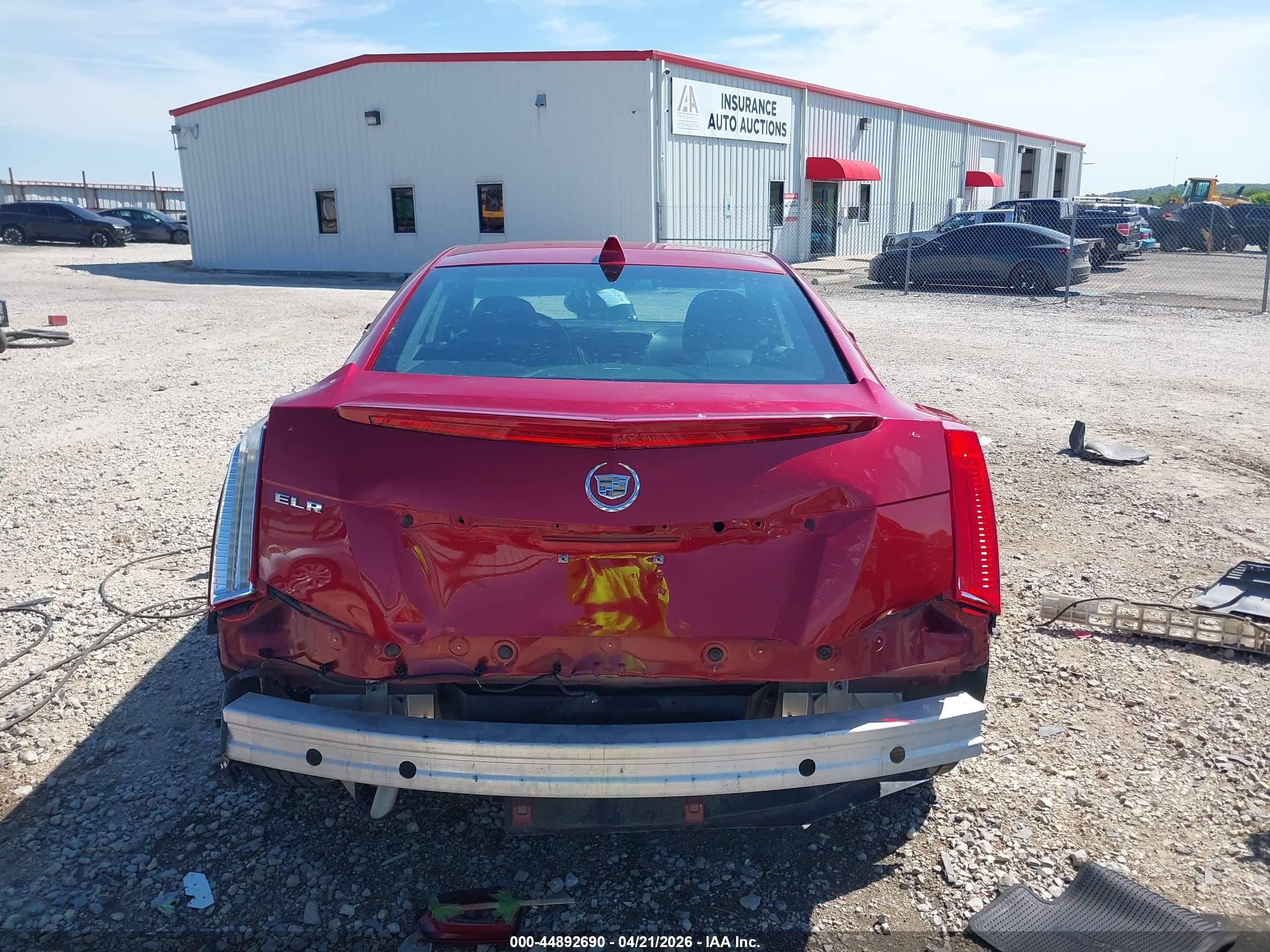 2014 Cadillac Elr Standard Red vin: 1G6RM1E4XEU601478