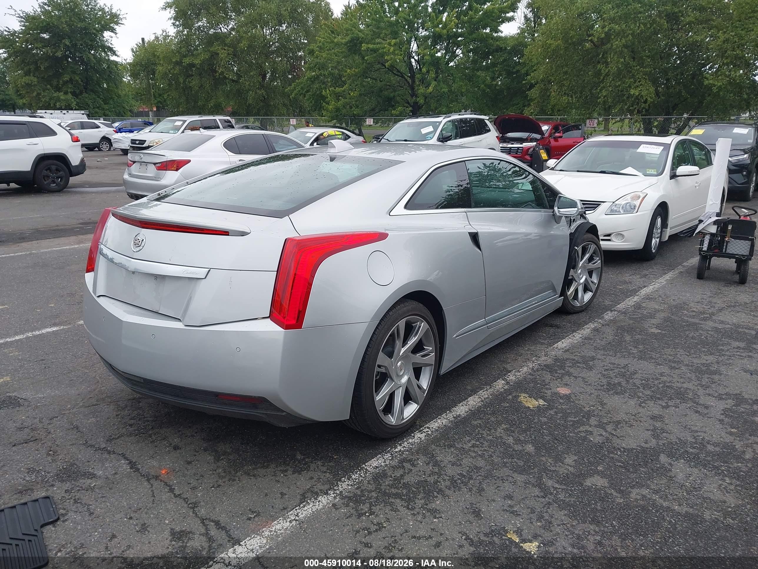 2014 Cadillac Elr Standard Silver vin: 1G6RR1E42EU602089