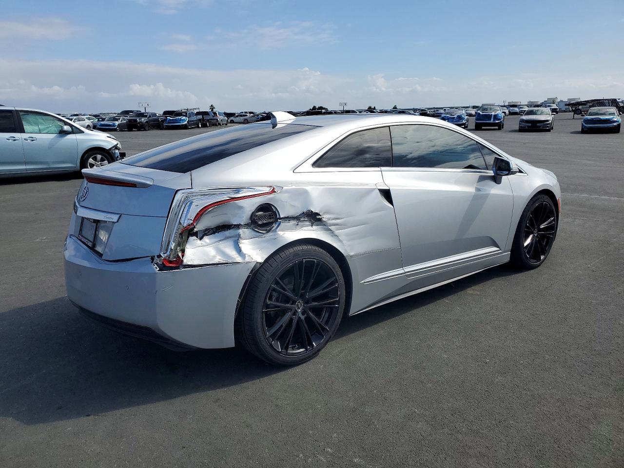 2014 Cadillac Elr Luxury Silver vin: 1G6RR1E46EU601222