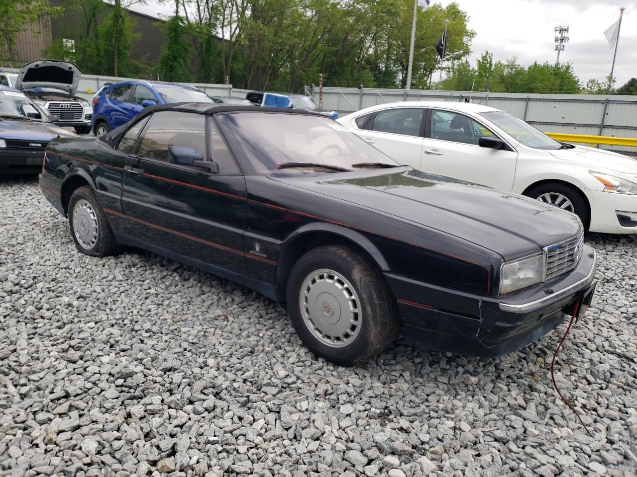 1987 Cadillac Allante Black vin: 1G6VR3172JU1012C7