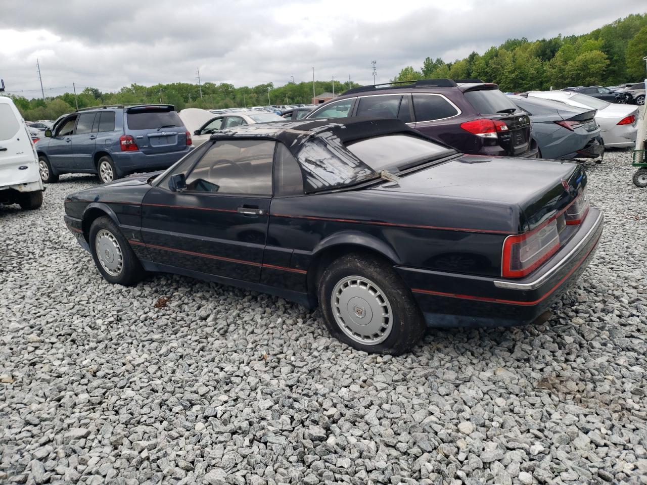 1987 Cadillac Allante Black vin: 1G6VR3172JU1012C7
