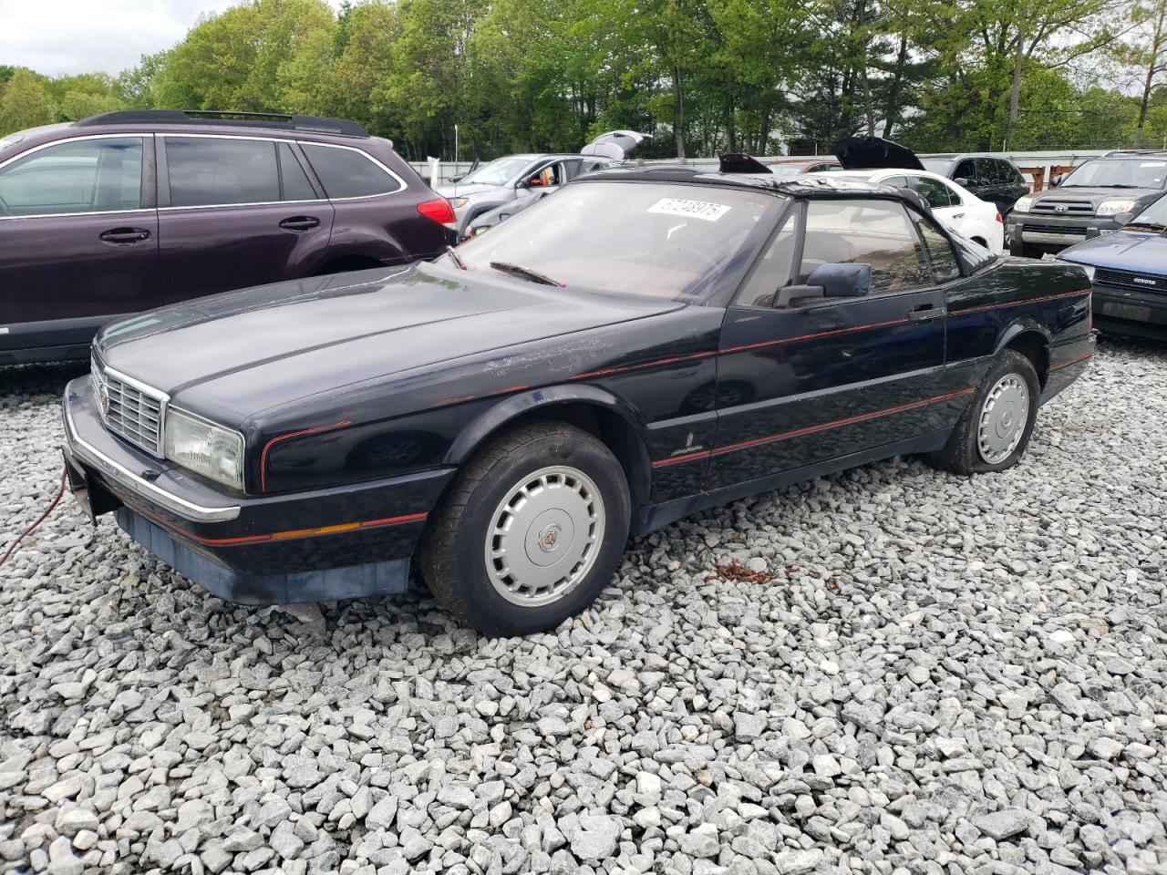 1987 Cadillac Allante Black vin: 1G6VR3172JU1012C7