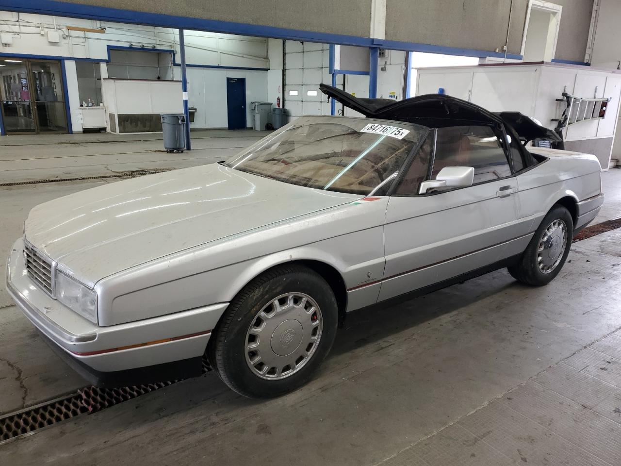 1987 Cadillac Allante Silver vin: 1G6VR3175HU103303