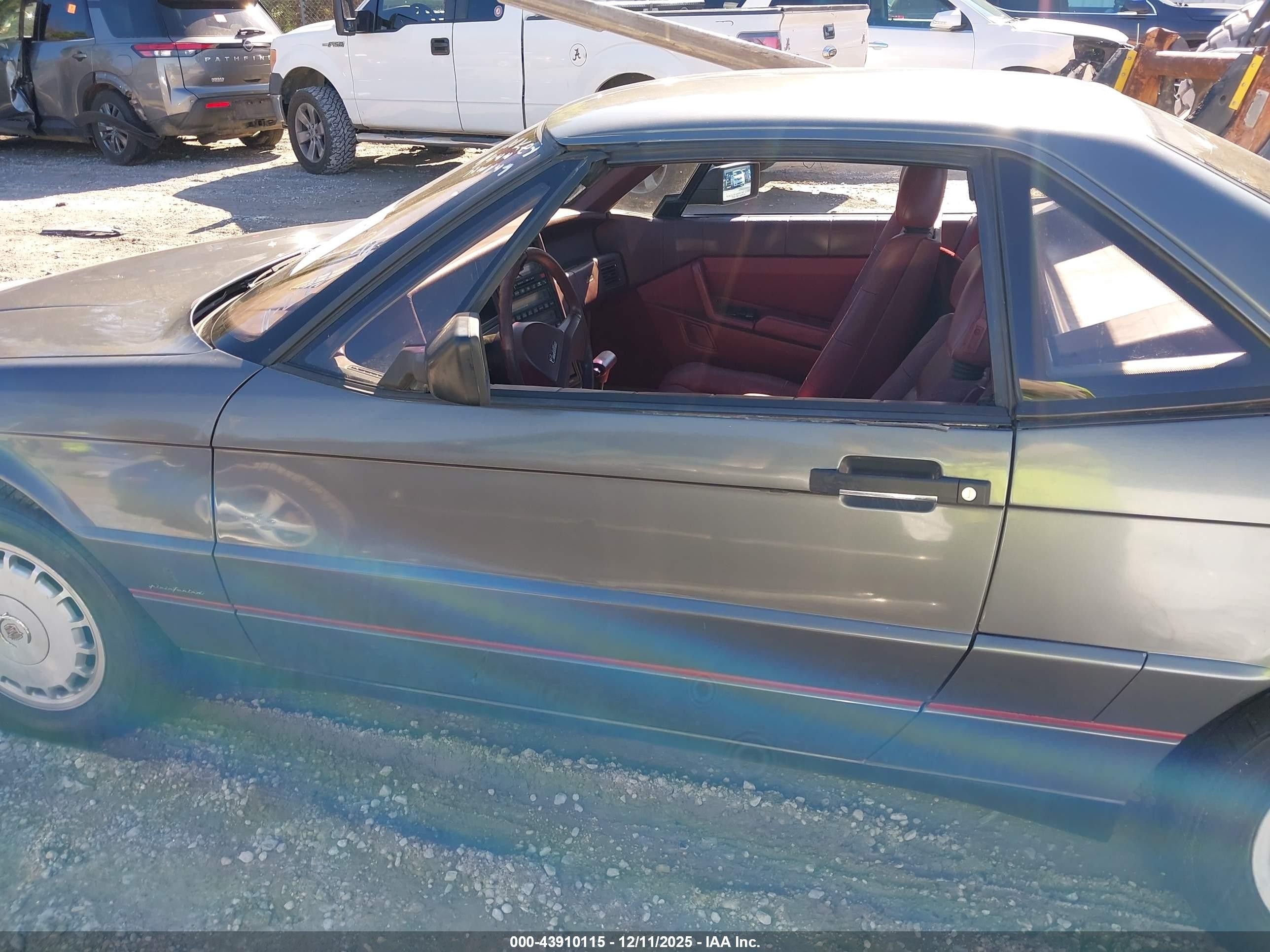 1988 Cadillac Allante   Gray vin: 1G6VR3177JU100683