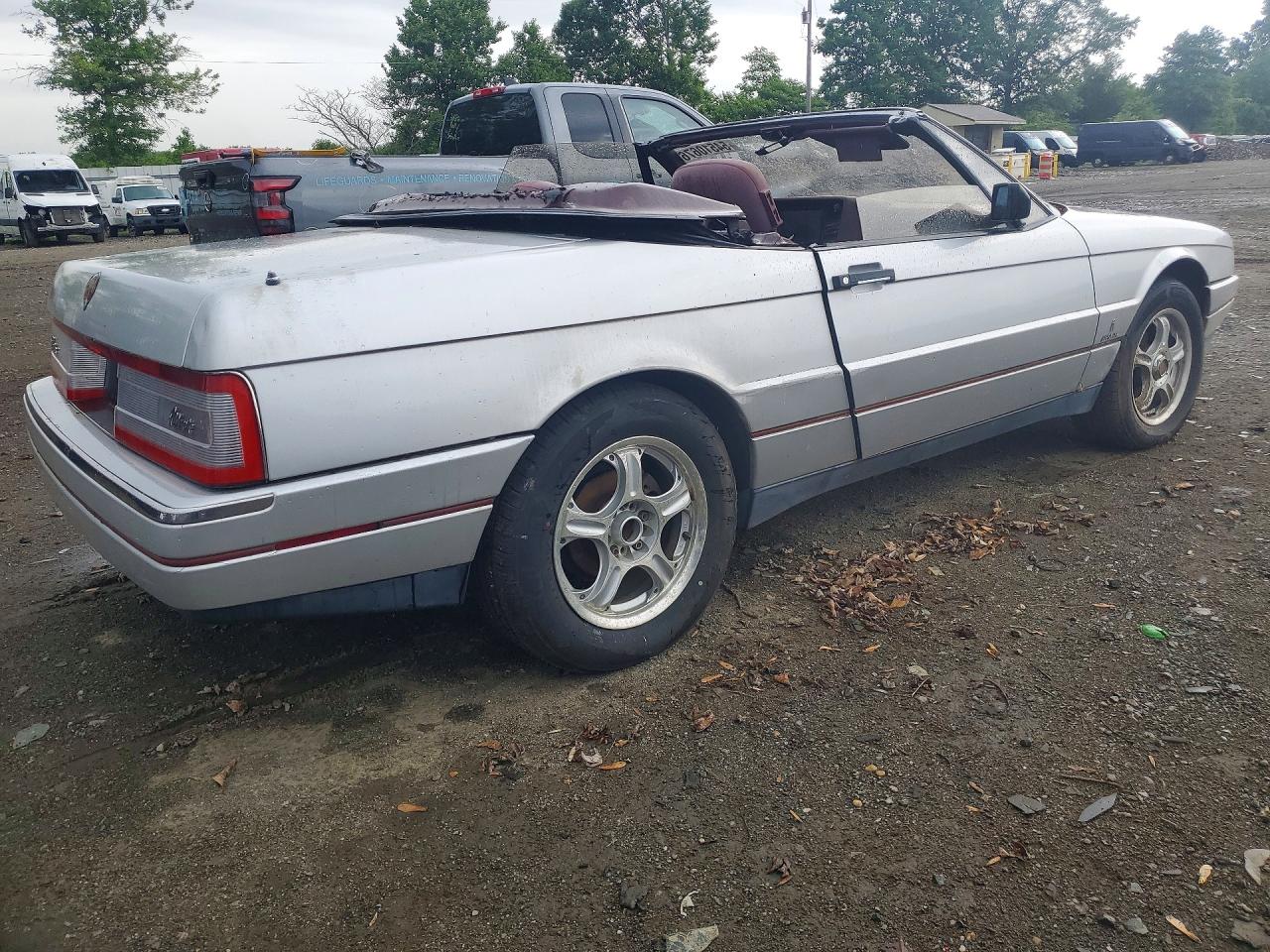 1987 Cadillac Allante Silver vin: 1G6VR3179HU102736
