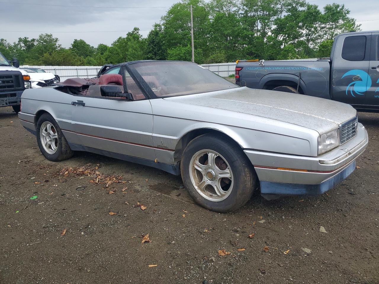 1987 Cadillac Allante Silver vin: 1G6VR3179HU102736