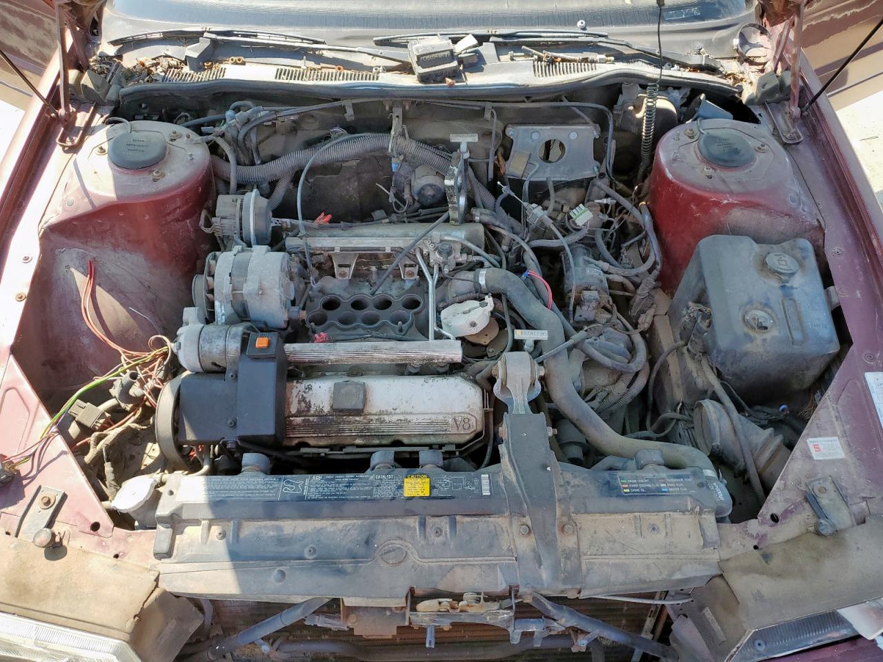 1990 Cadillac Allante Cv Red vin: 1G6VR3385LU100142