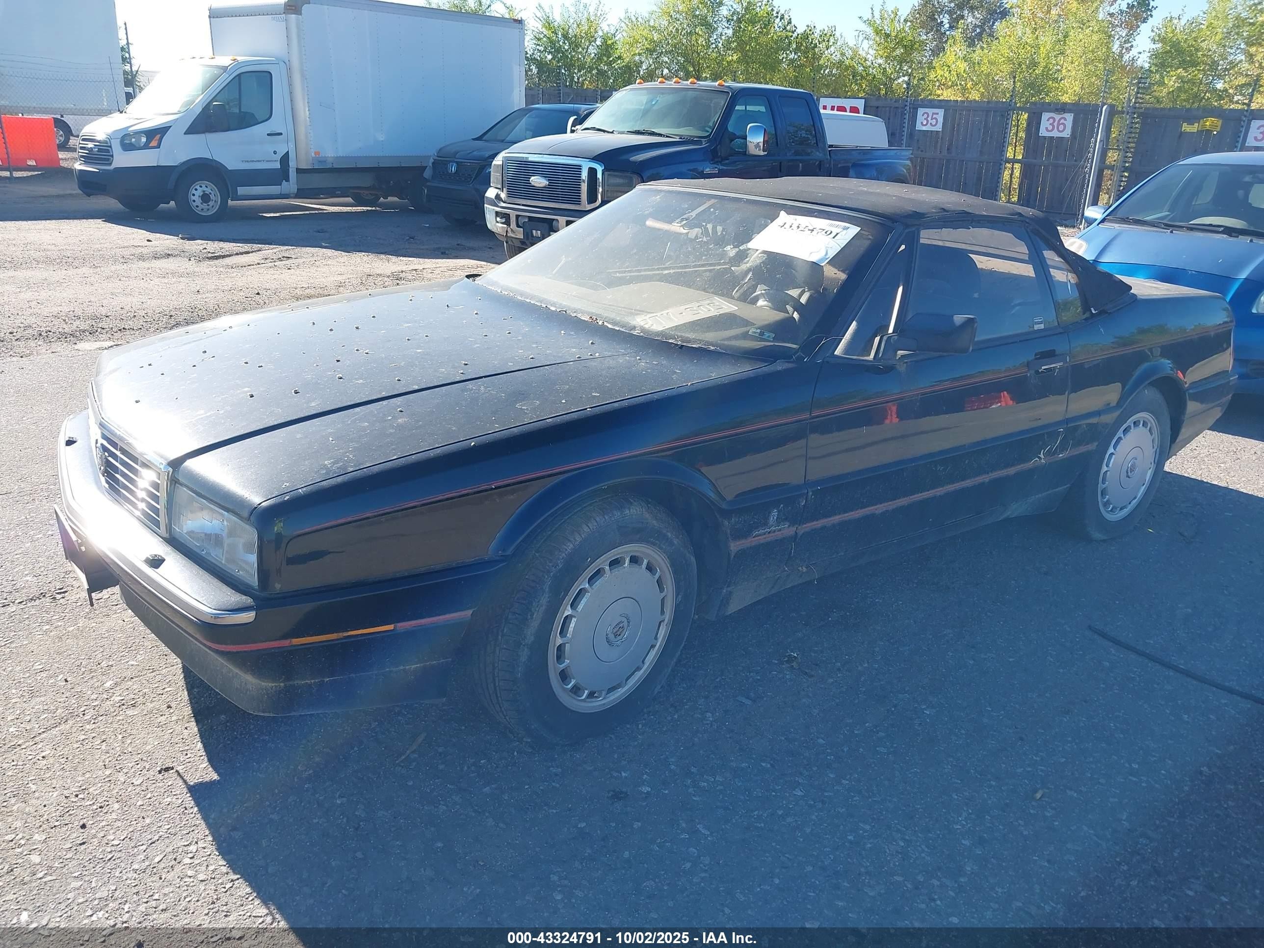1990 Cadillac Allante Cv/ht Black vin: 1G6VR3389LU100256
