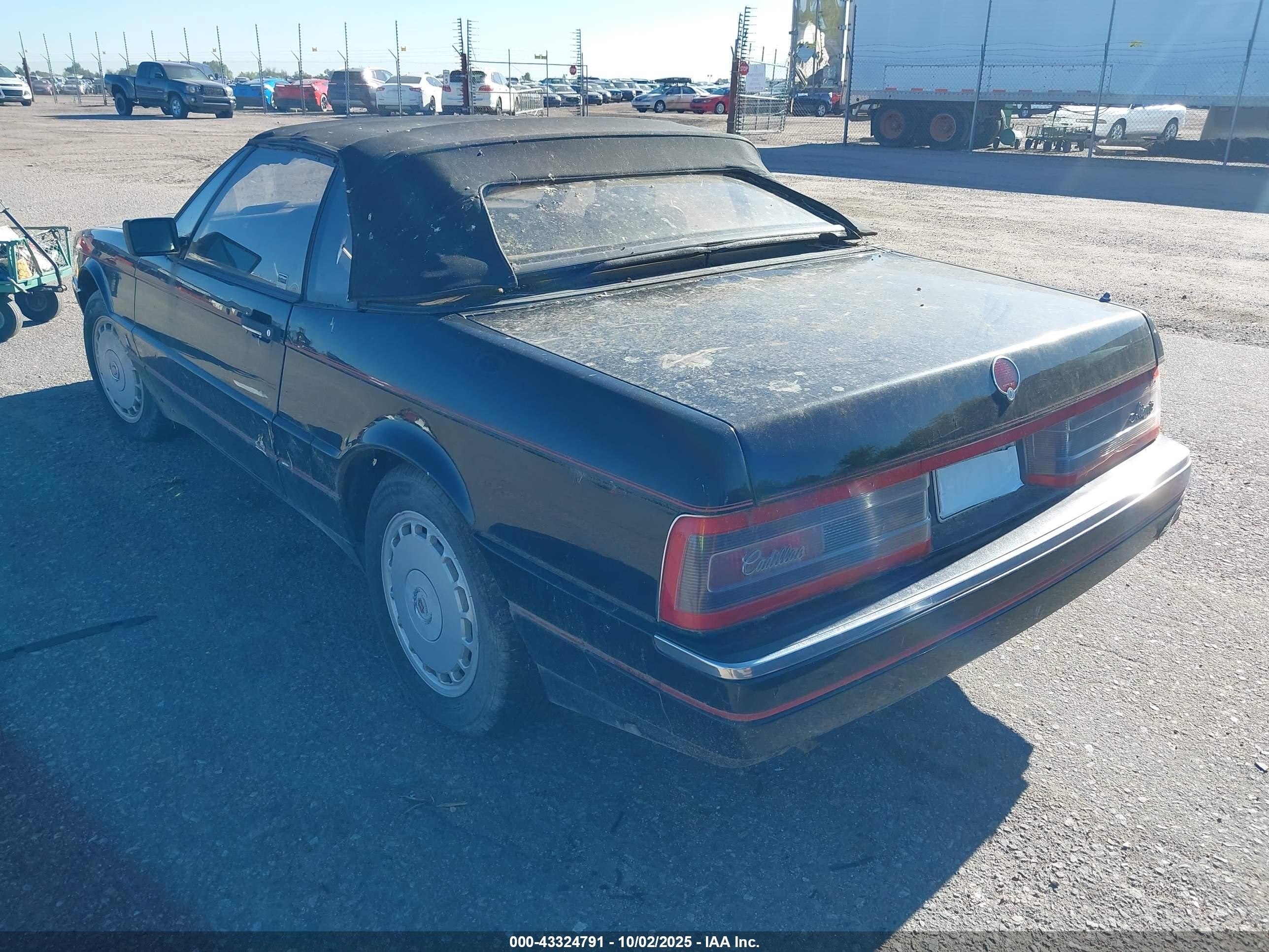 1990 Cadillac Allante Cv/ht Black vin: 1G6VR3389LU100256