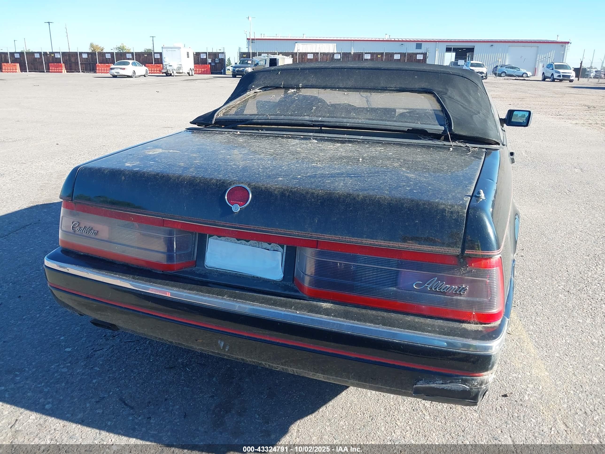 1990 Cadillac Allante Cv/ht Black vin: 1G6VR3389LU100256