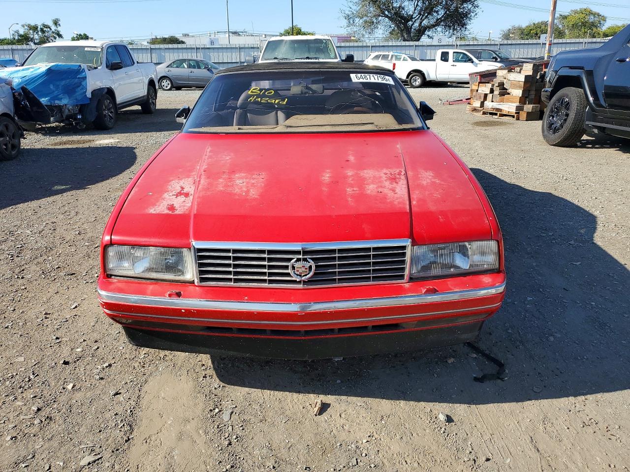1991 Cadillac Allante Red vin: 1G6VS3380MU125102