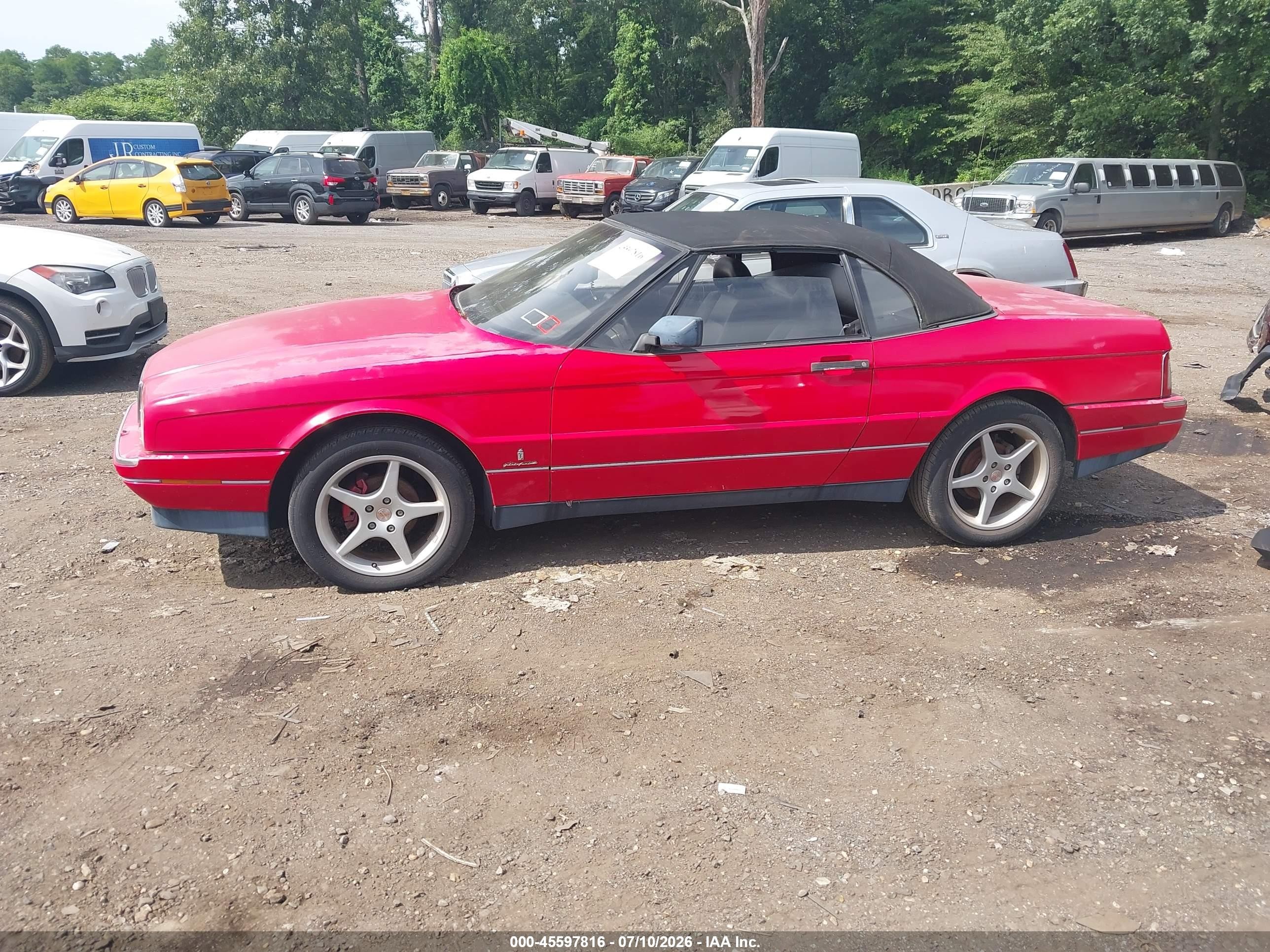 1992 Cadillac Allante   Red vin: 1G6VS3380NU125246