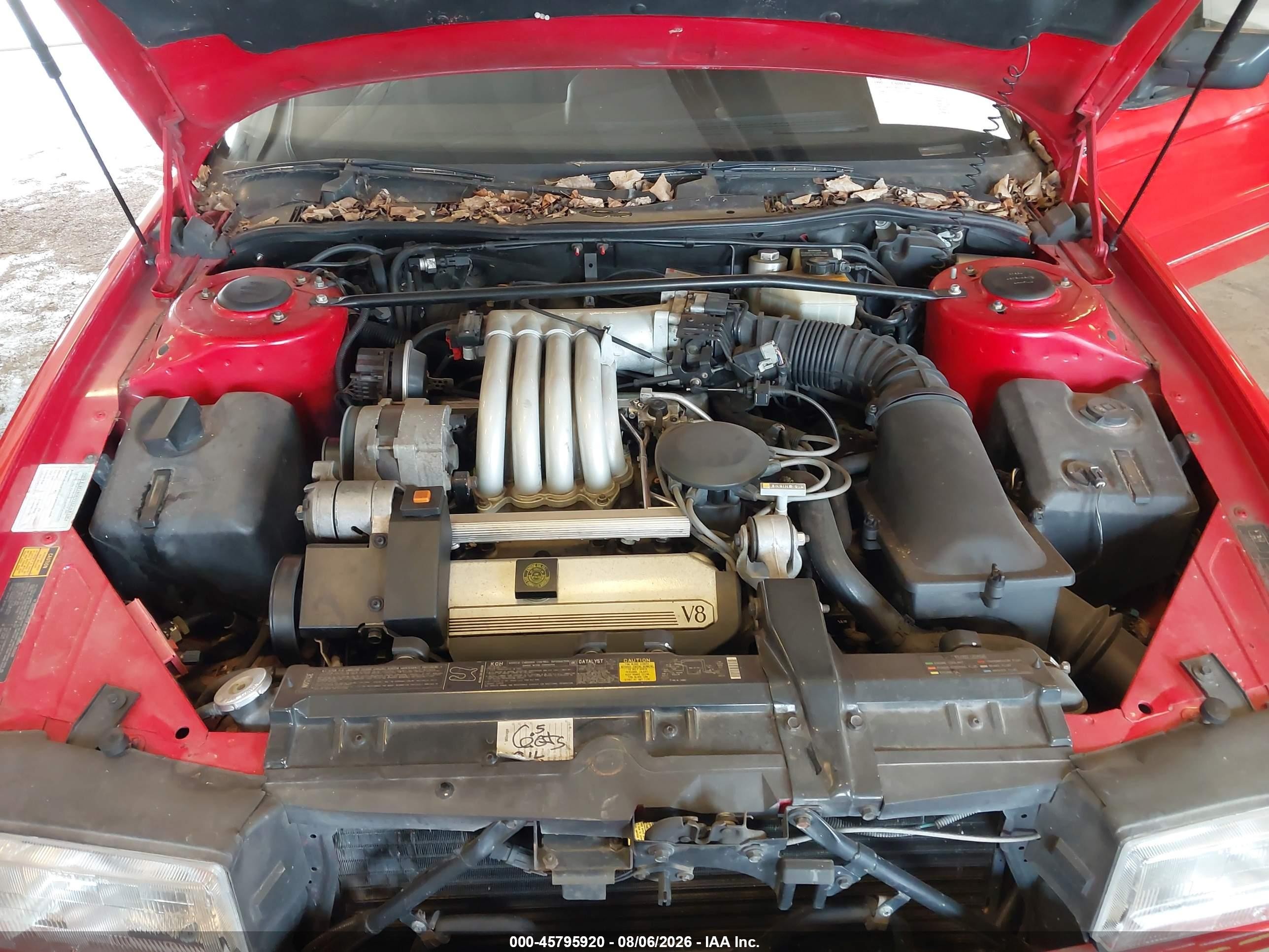 1990 Cadillac Allante   Red vin: 1G6VS3381LU126807