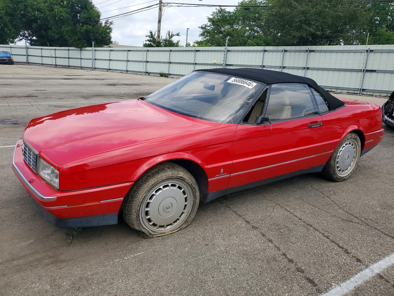 1991 Cadillac Allante Red vin: 1G6VS3381MU127084