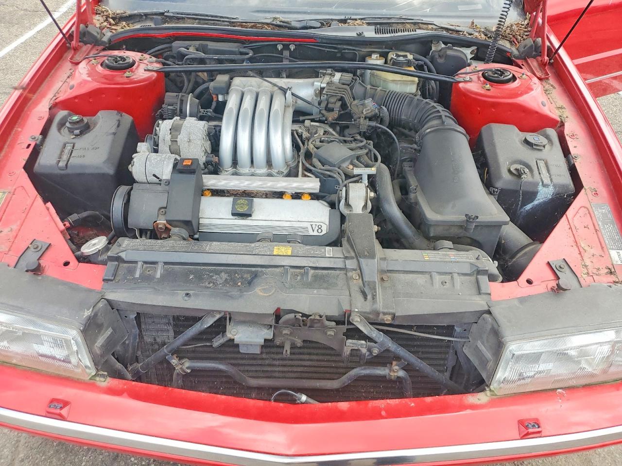 1991 Cadillac Allante Red vin: 1G6VS3381MU127084