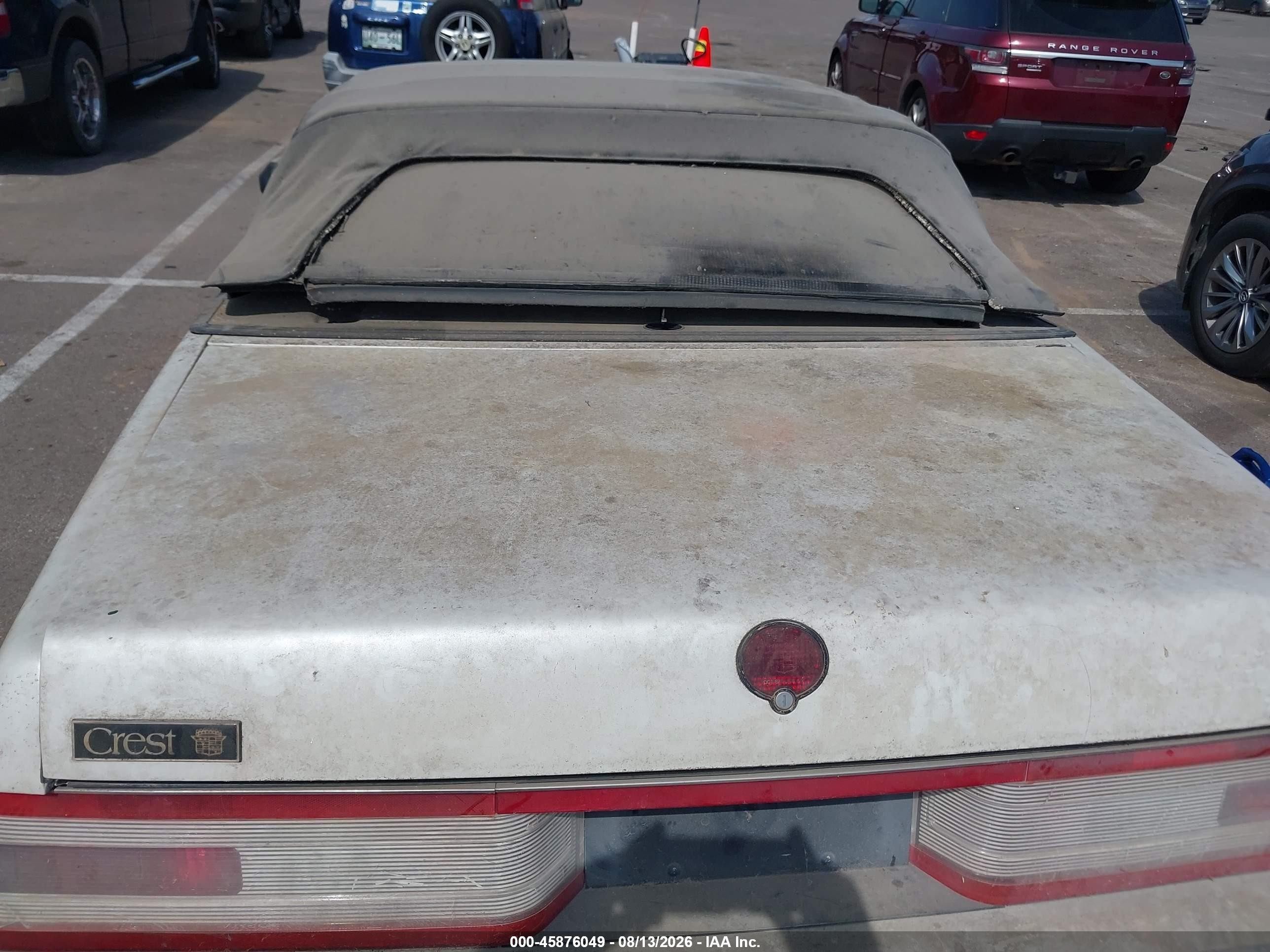 1990 Cadillac Allante   White vin: 1G6VS3382LU127366