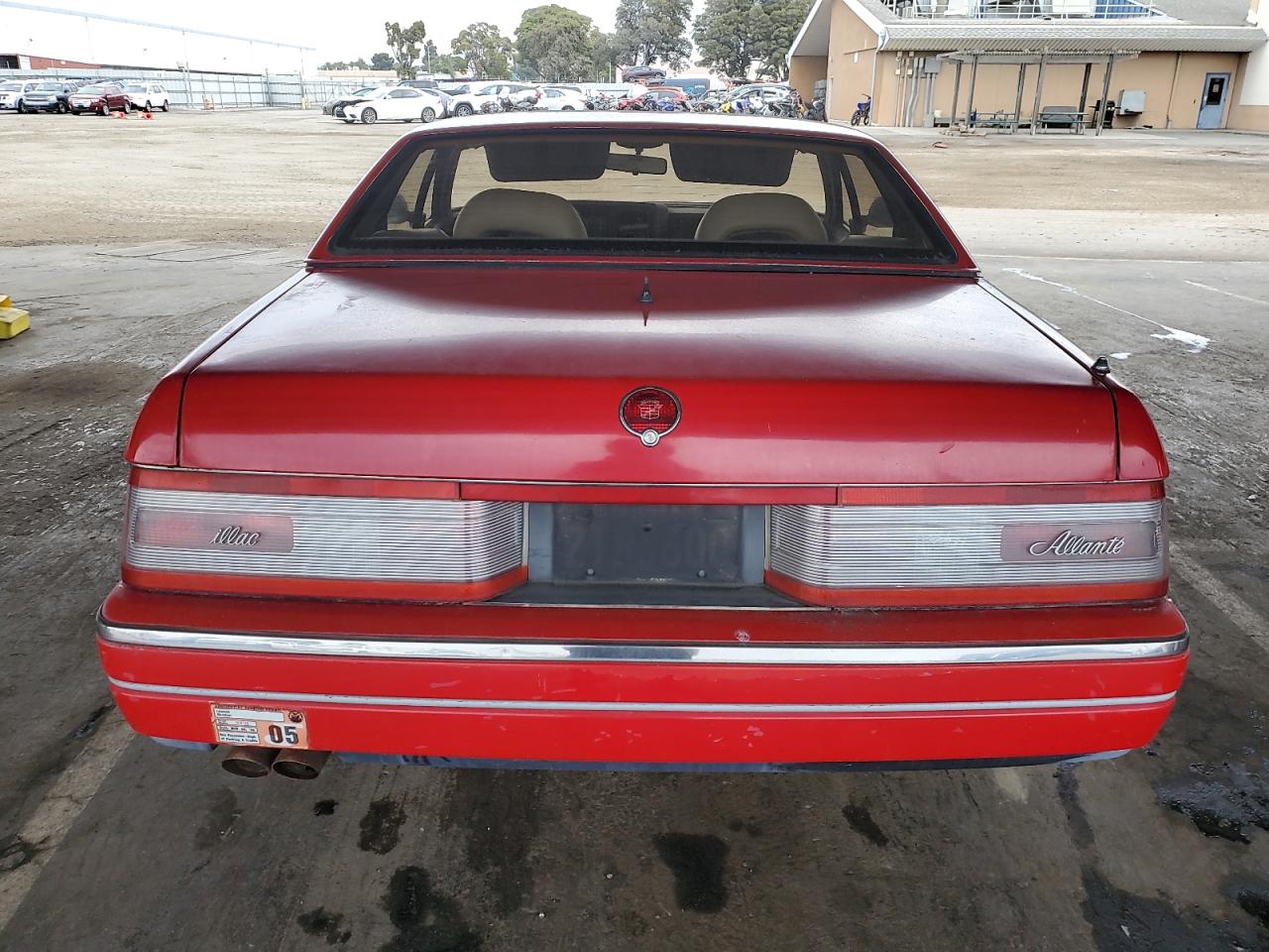 1990 Cadillac Allante Red vin: 1G6VS3384LU125506