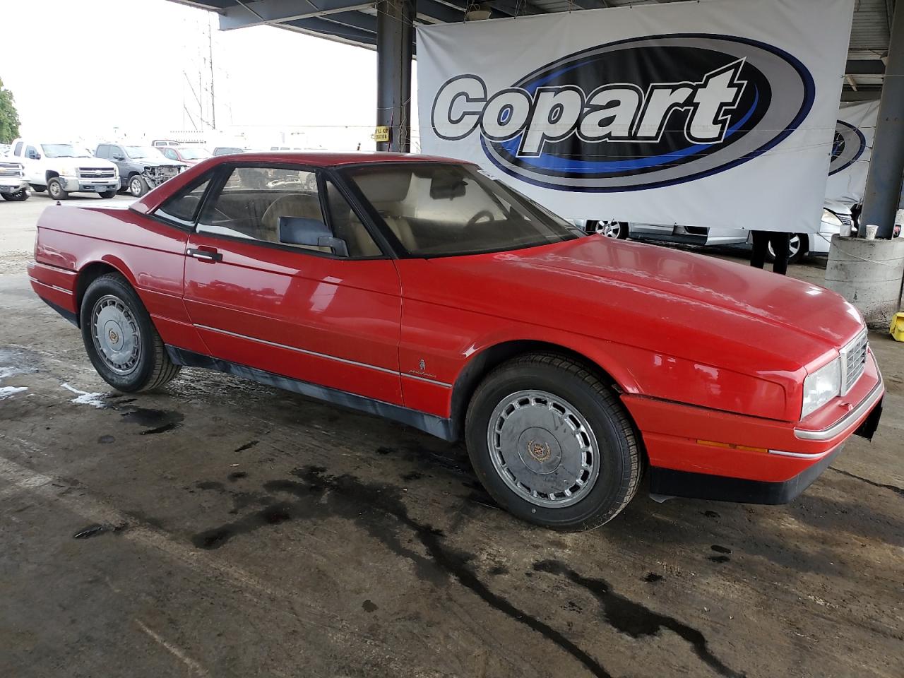 1990 Cadillac Allante Red vin: 1G6VS3384LU125506
