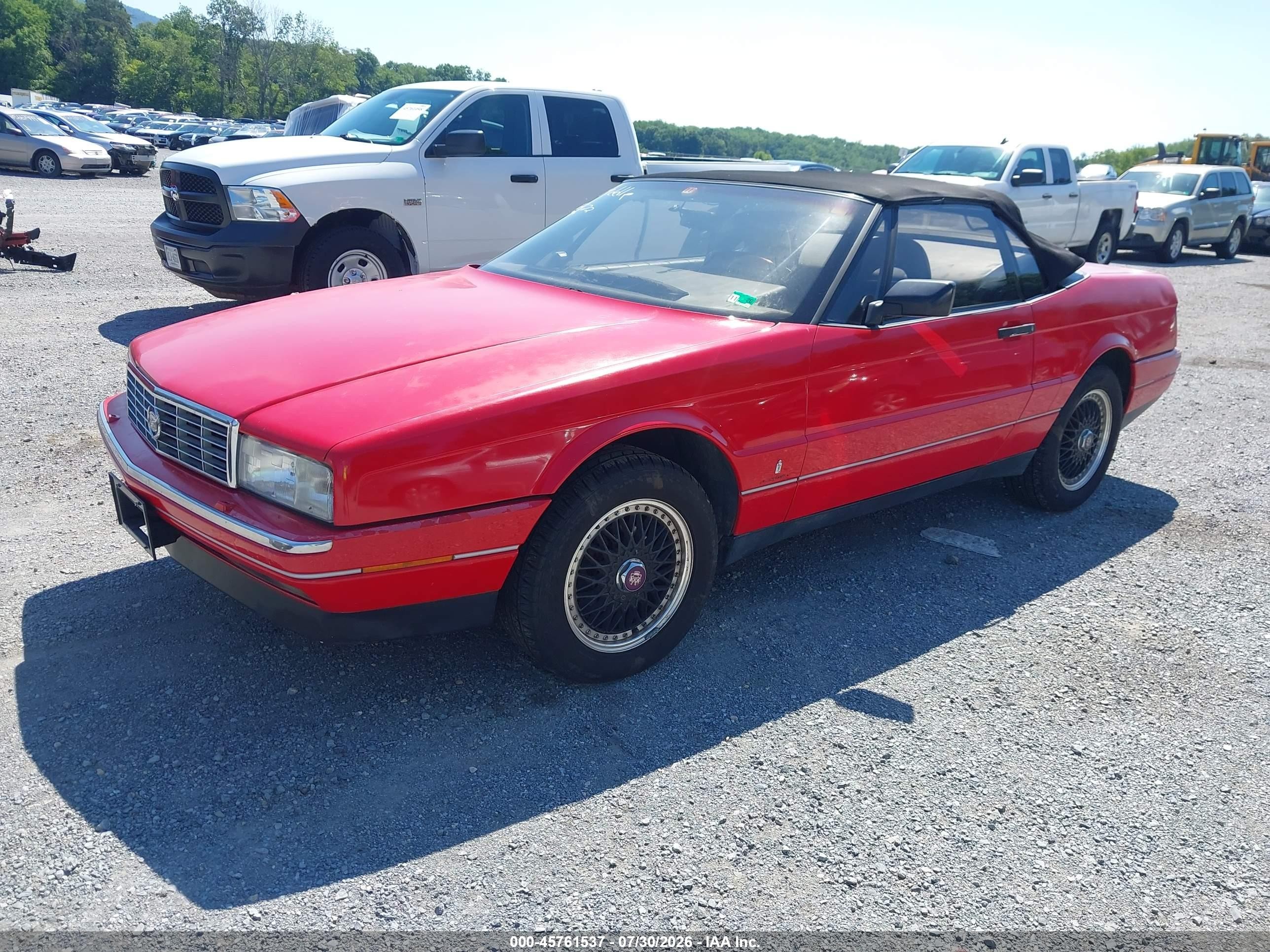 1991 Cadillac Allante   Red vin: 1G6VS3388MU125364