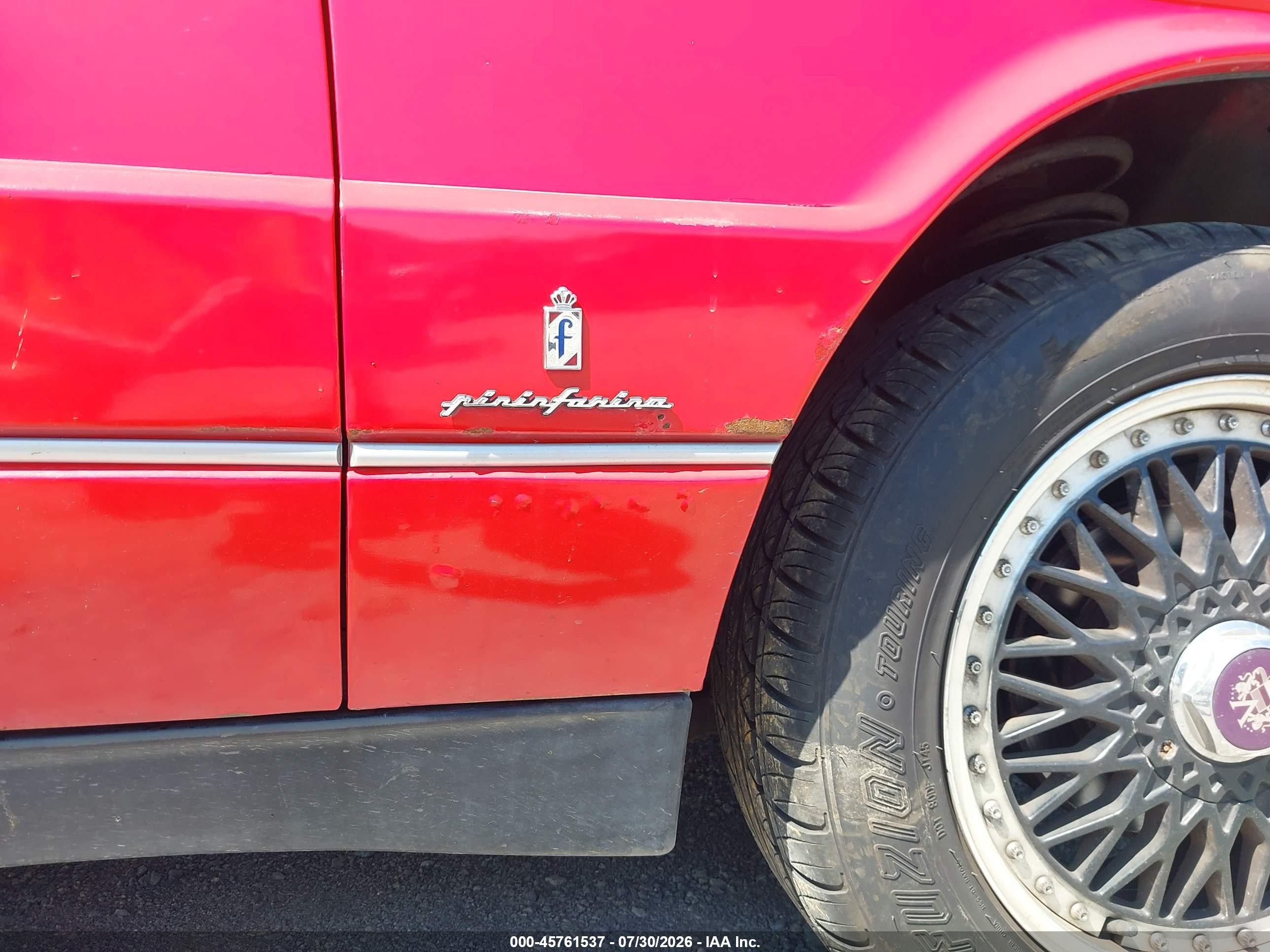 1991 Cadillac Allante   Red vin: 1G6VS3388MU125364