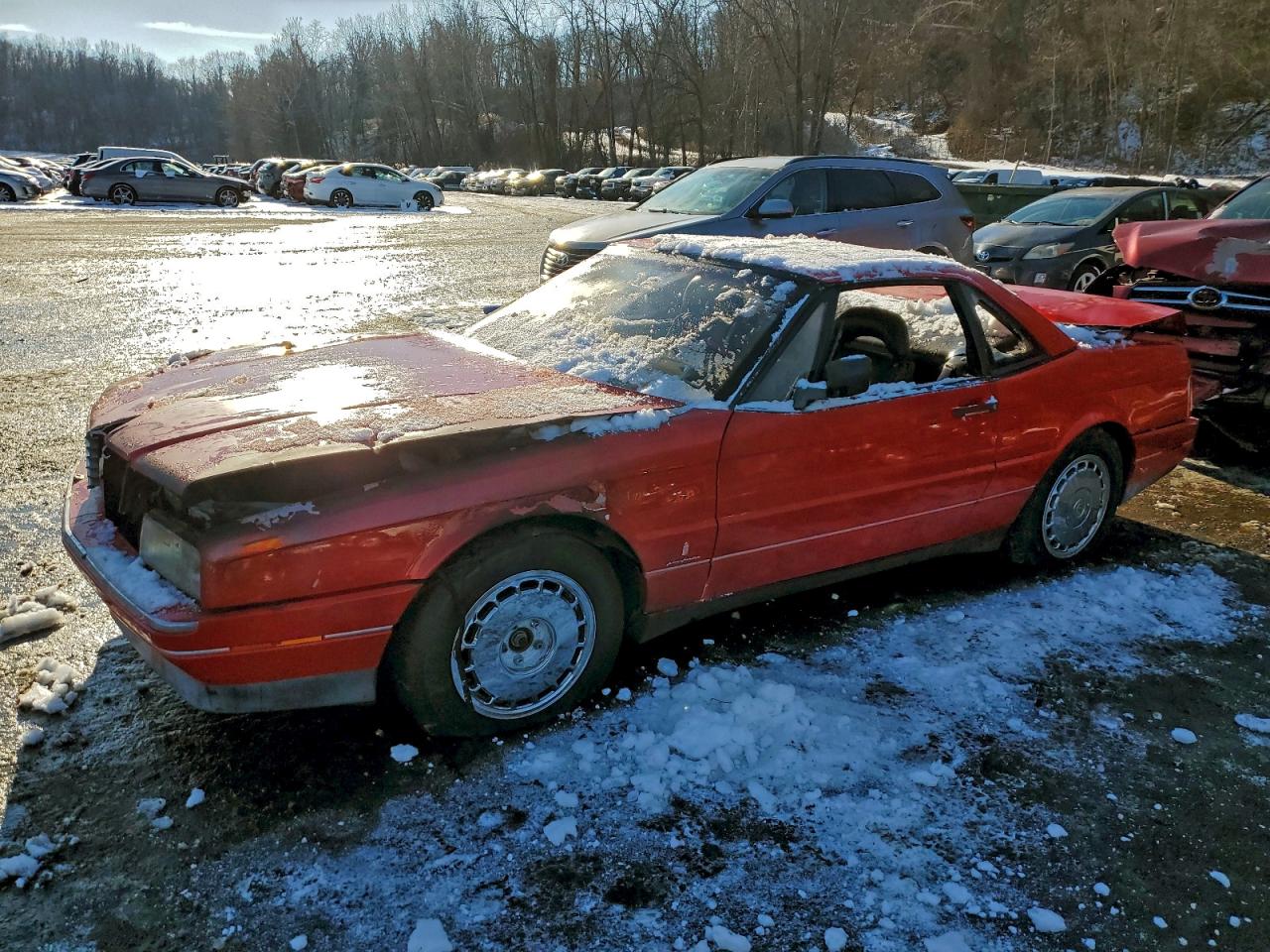1990 Cadillac Allante Красный vin: 1G6VS3389LU126442