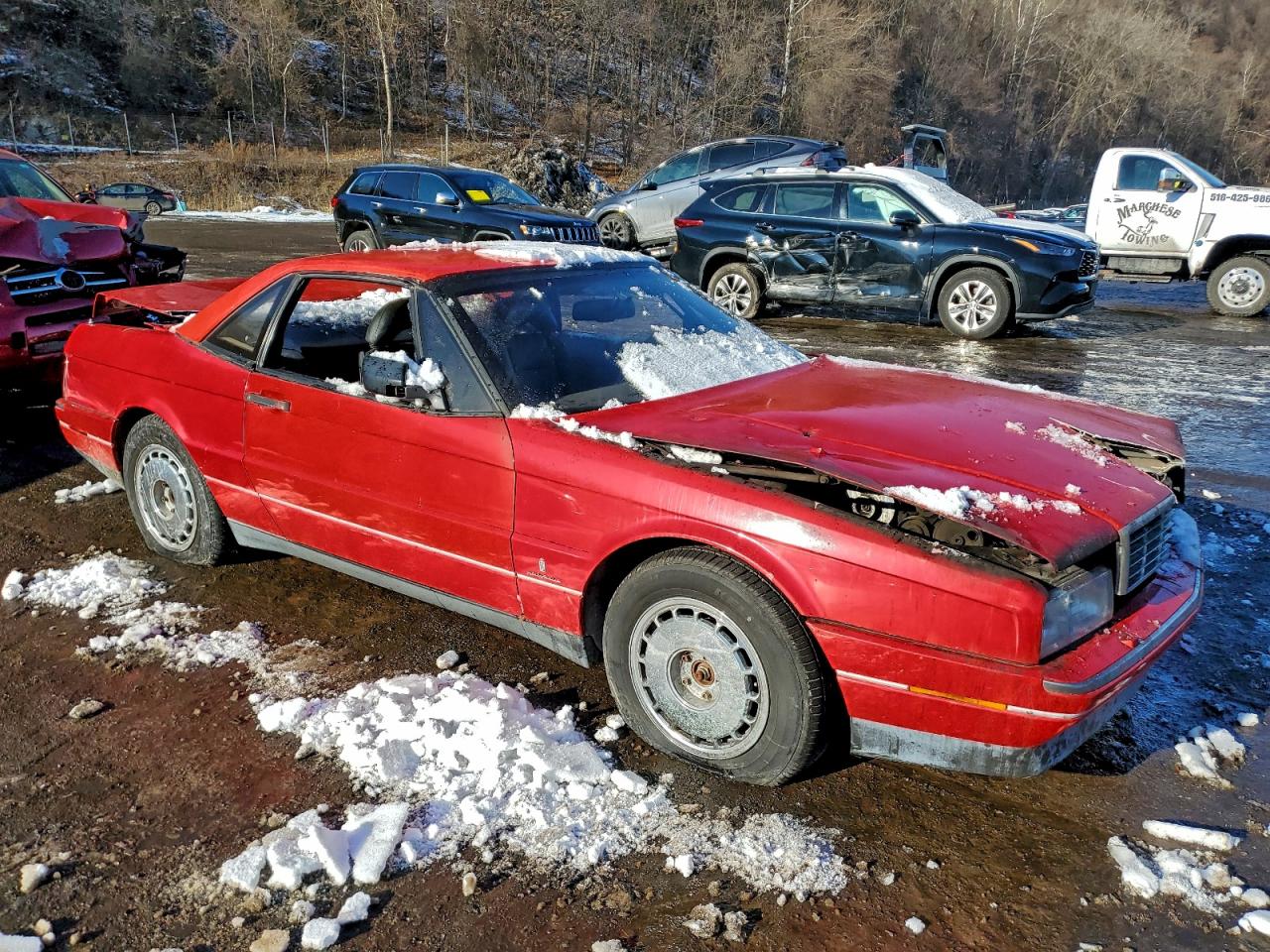 1990 Cadillac Allante Красный vin: 1G6VS3389LU126442