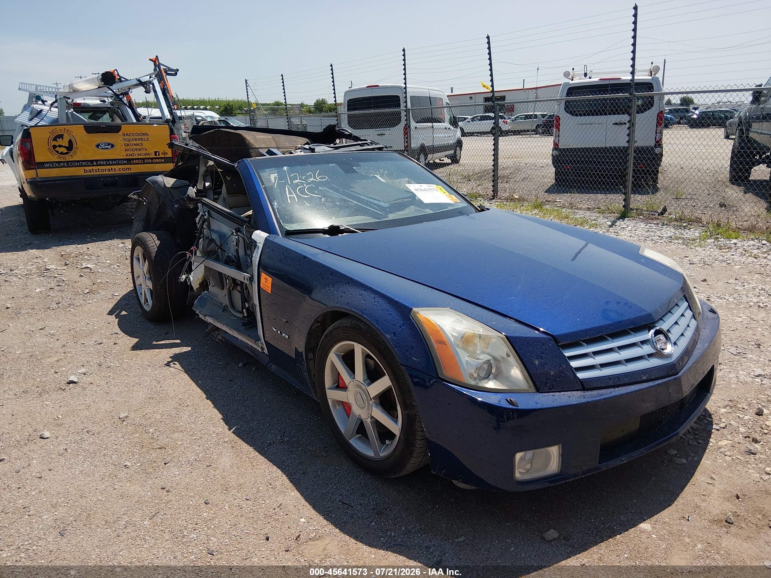 2005 Cadillac Xlr   Синий vin: 1G6YV34A655600351