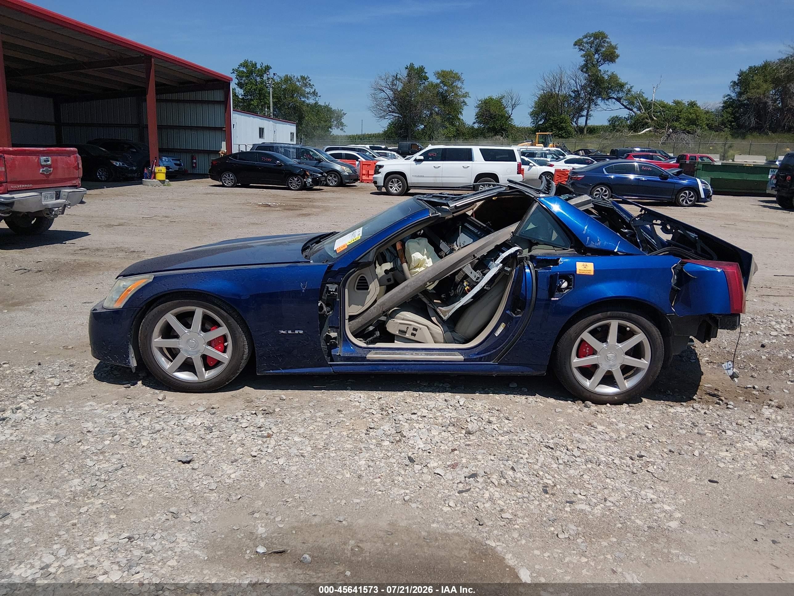 2005 Cadillac Xlr   Синий vin: 1G6YV34A655600351