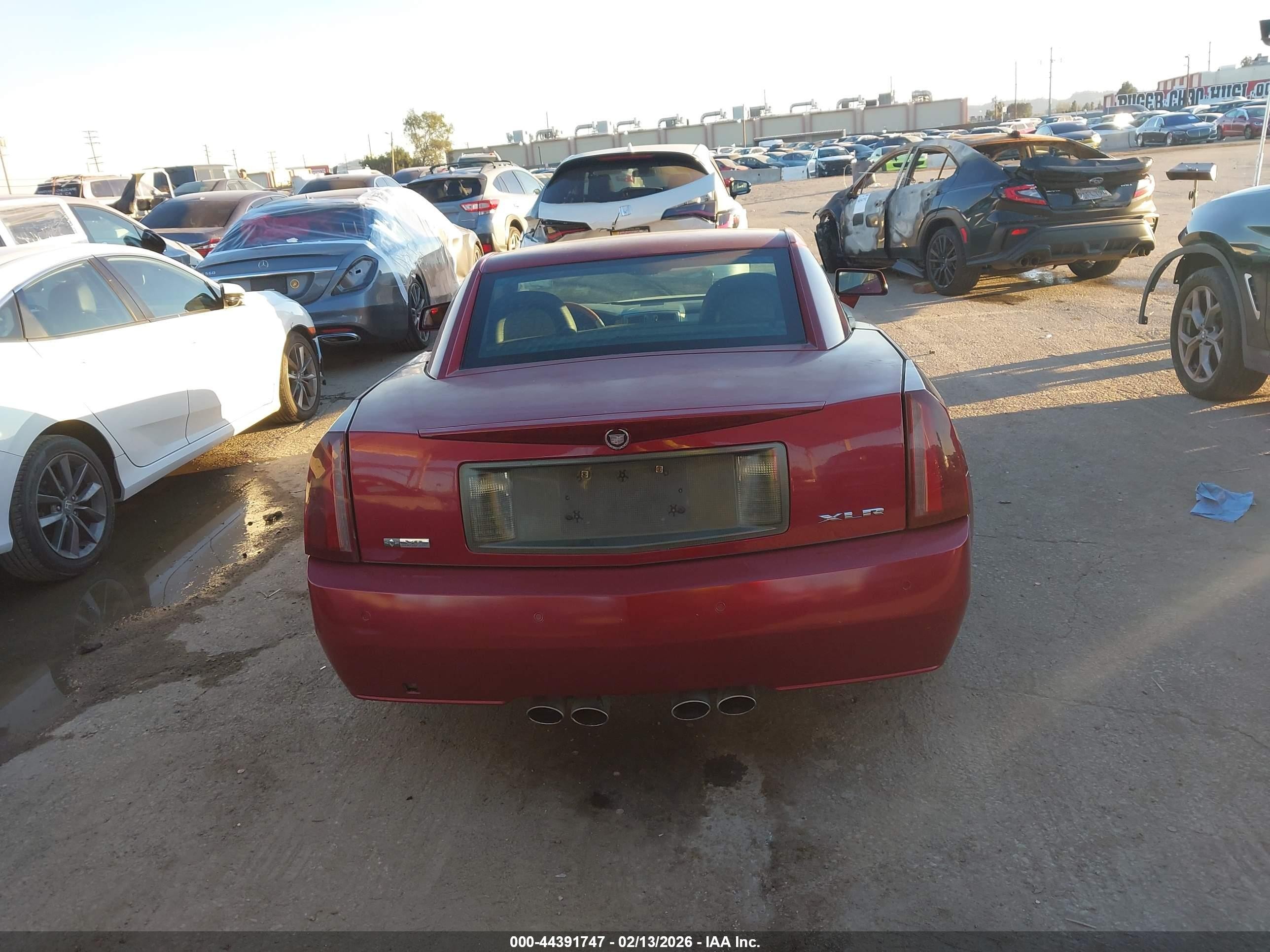 2006 Cadillac Xlr Standard Red vin: 1G6YV36A165600627