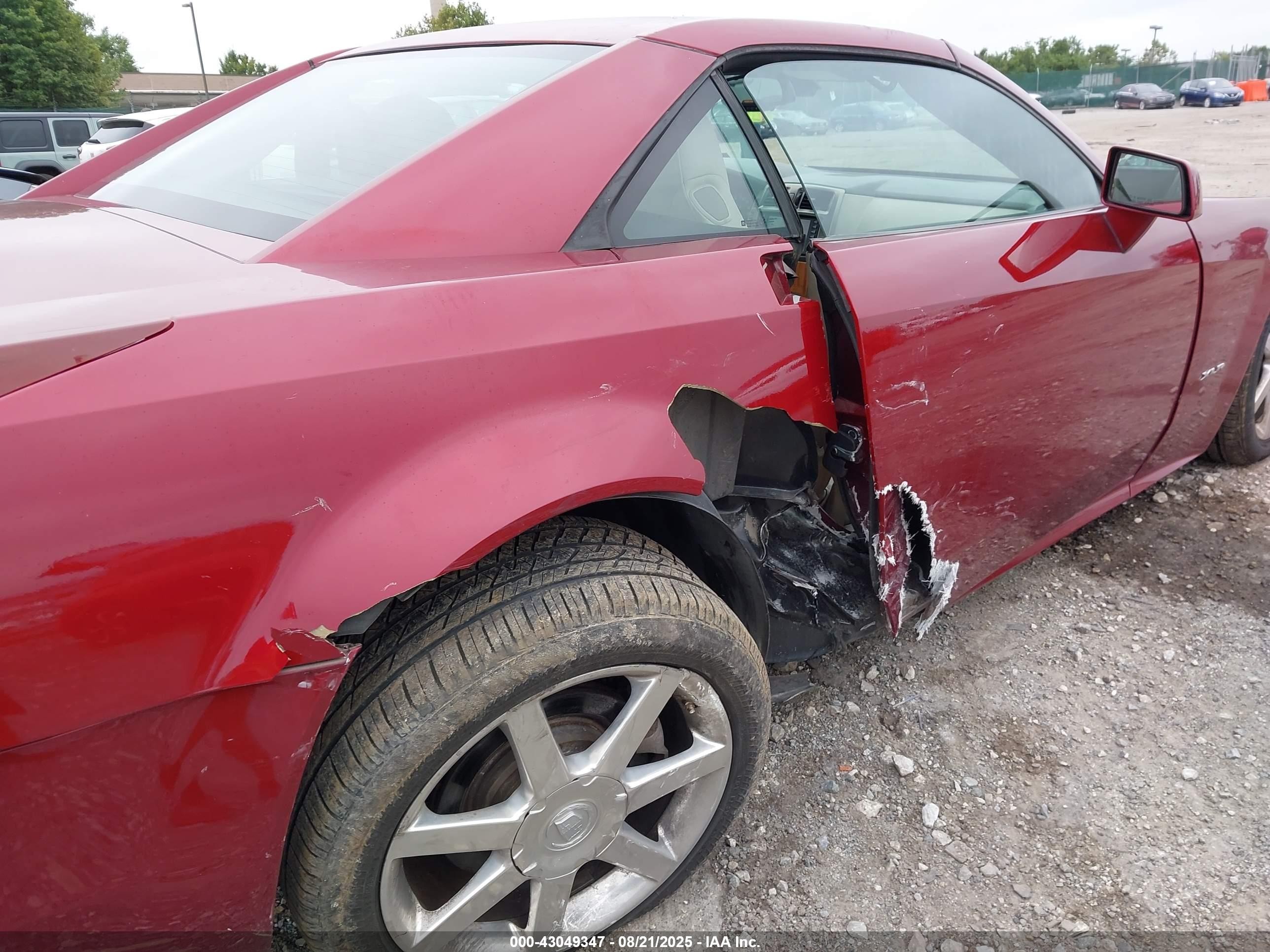 2006 Cadillac Xlr Standard Red vin: 1G6YV36A665602499