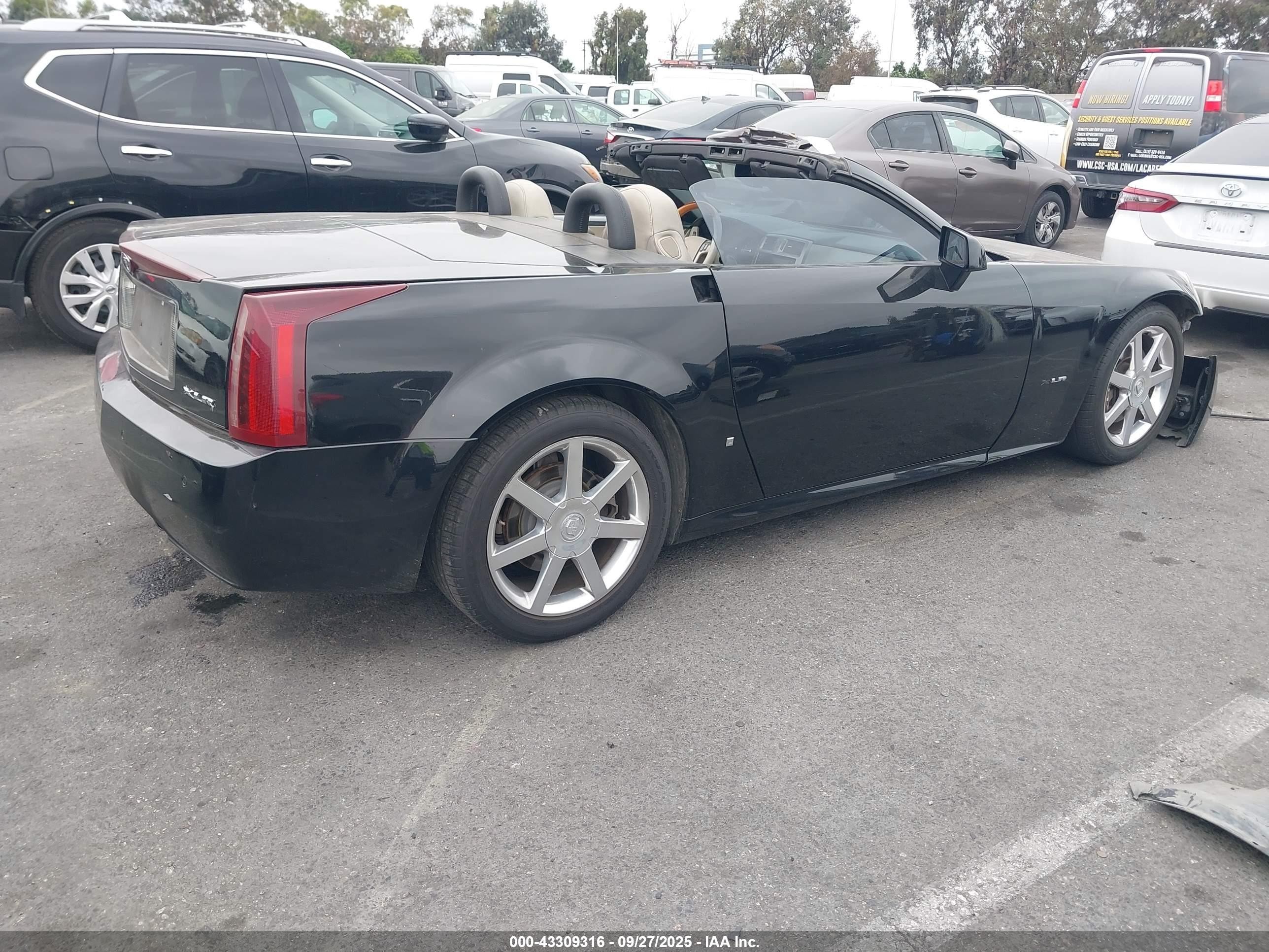 2006 Cadillac Xlr Standard Black vin: 1G6YV36A865601435