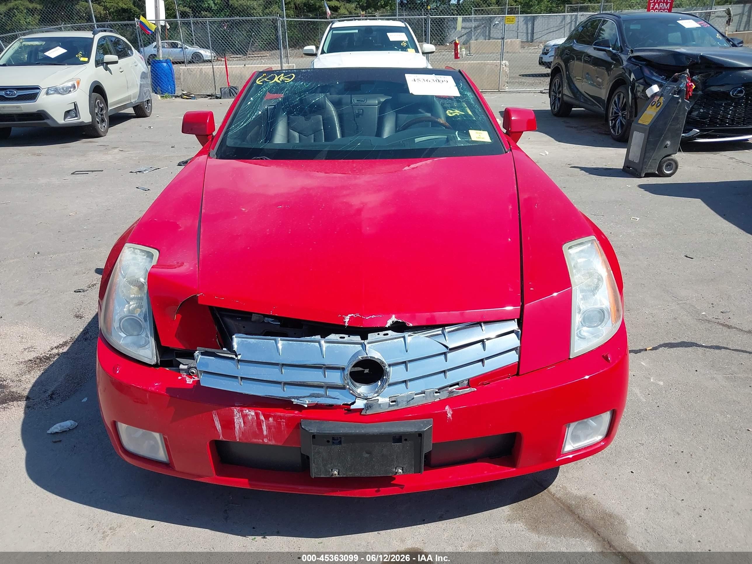 2007 Cadillac Xlr Standard Red vin: 1G6YV36A875600562