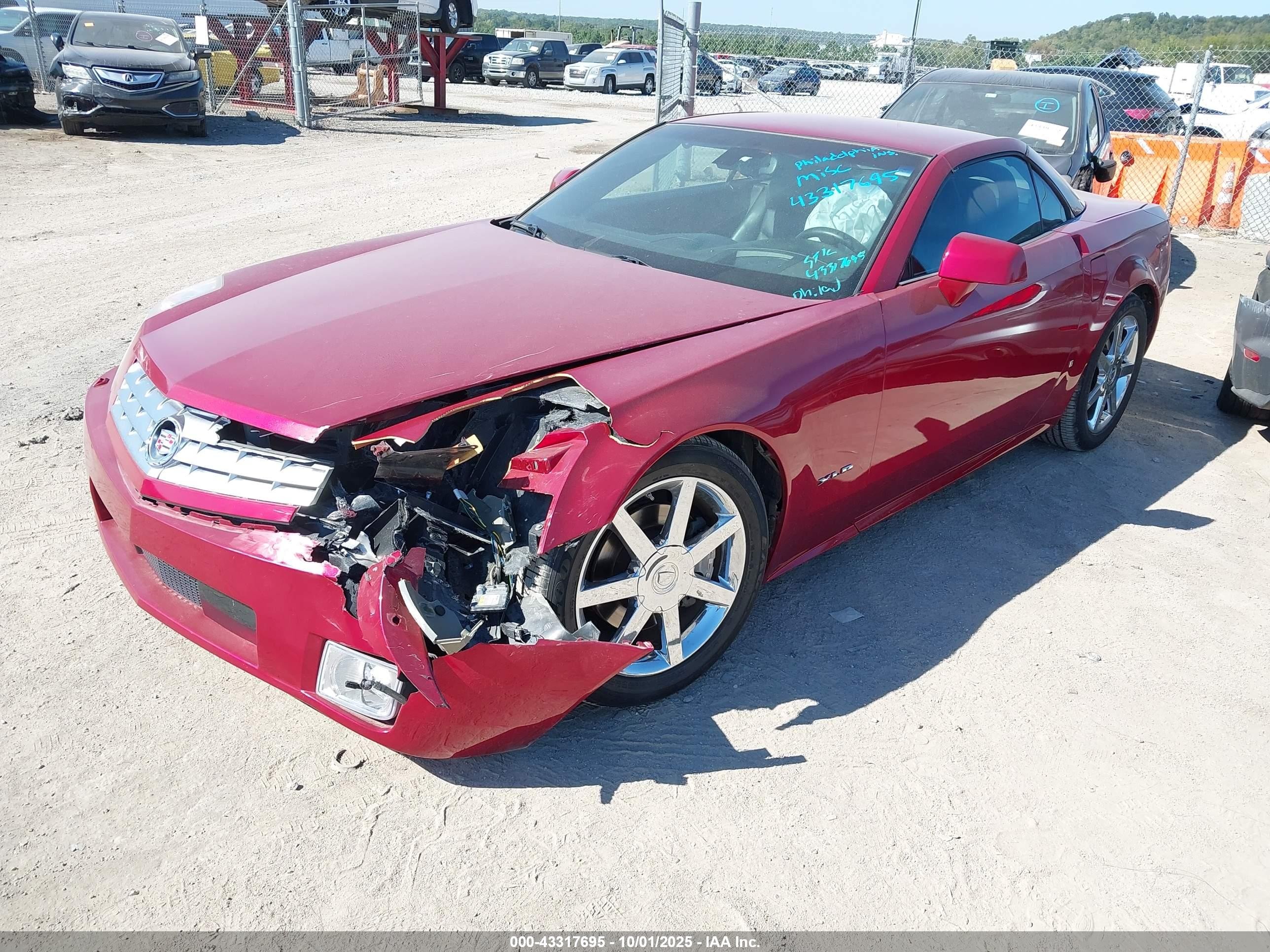 2008 Cadillac Xlr Standard Red vin: 1G6YV36A985600619