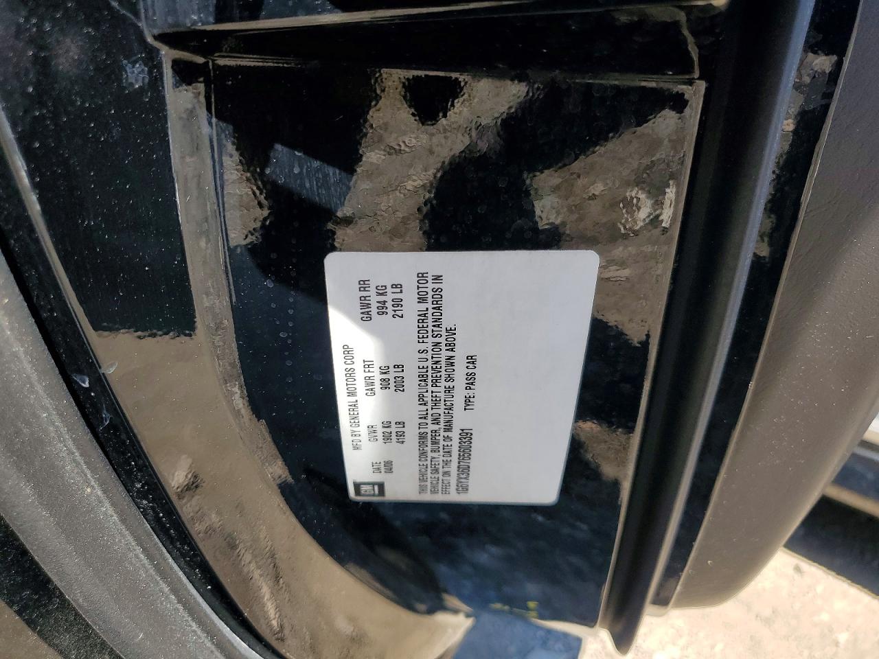 2006 Cadillac Xlr-v Black vin: 1G6YX36D765603391