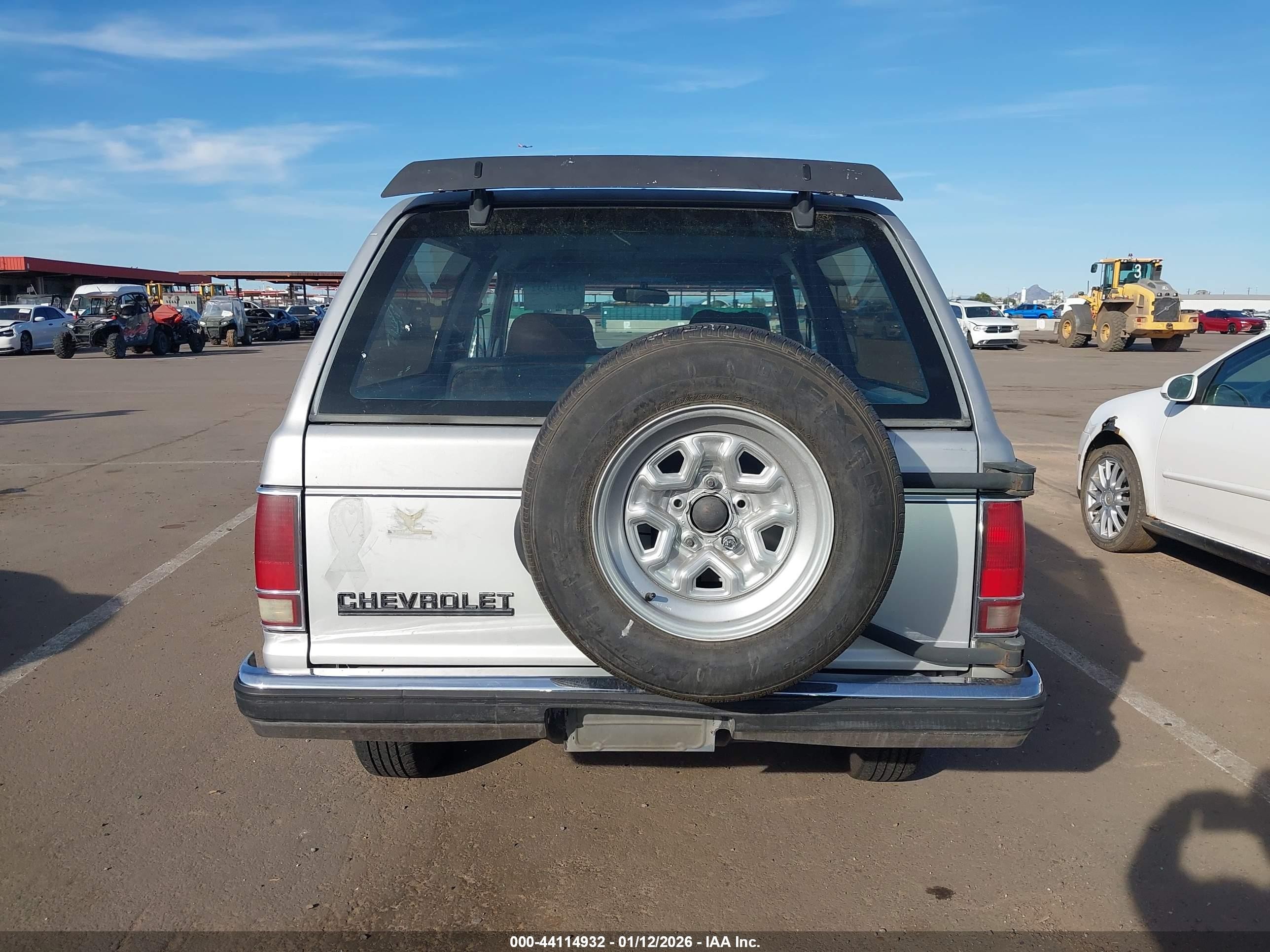 1986 Chevrolet Blazer S10 Silver vin: 1G8CS18R6G8193471