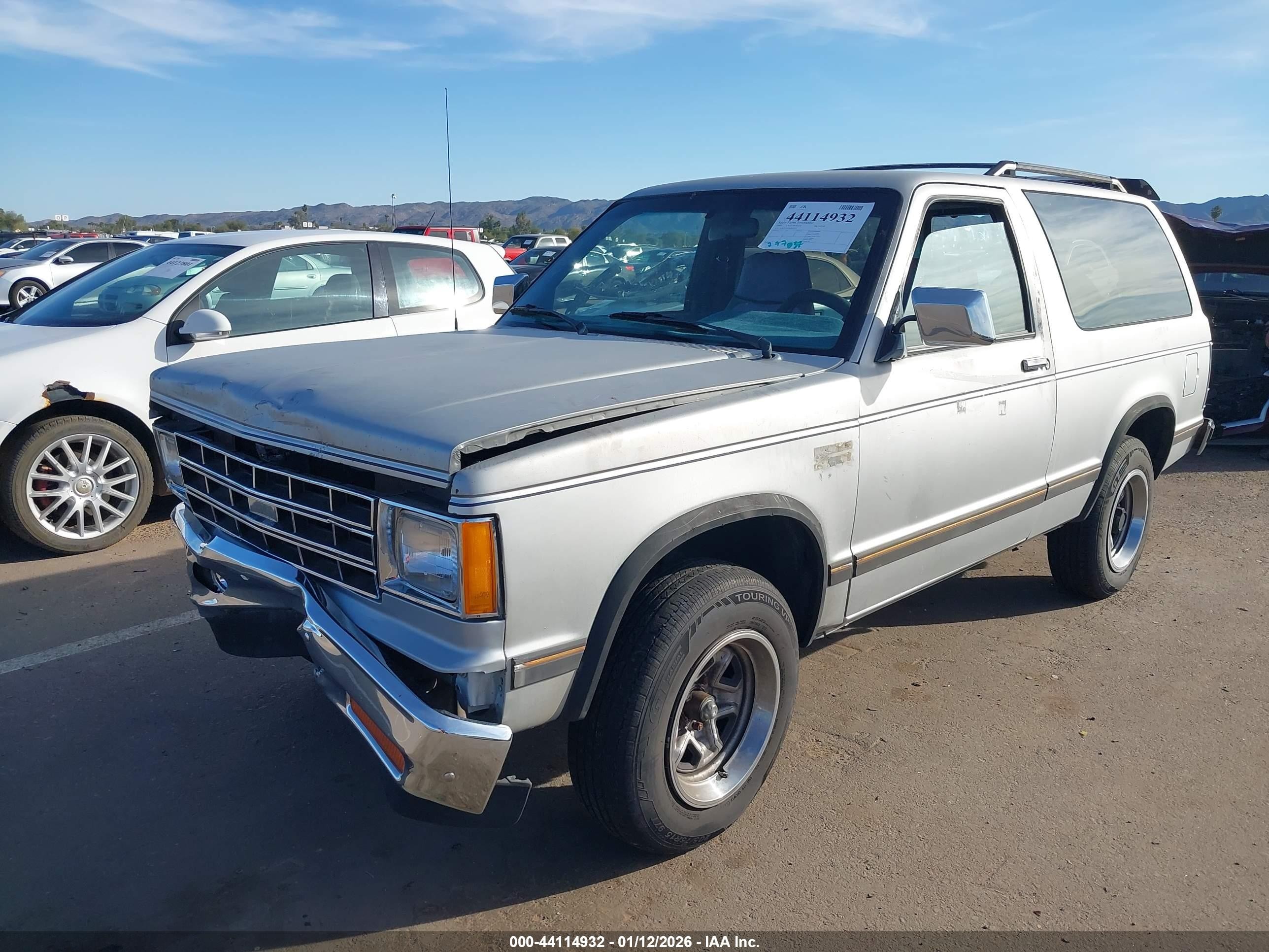 1986 Chevrolet Blazer S10 Silver vin: 1G8CS18R6G8193471