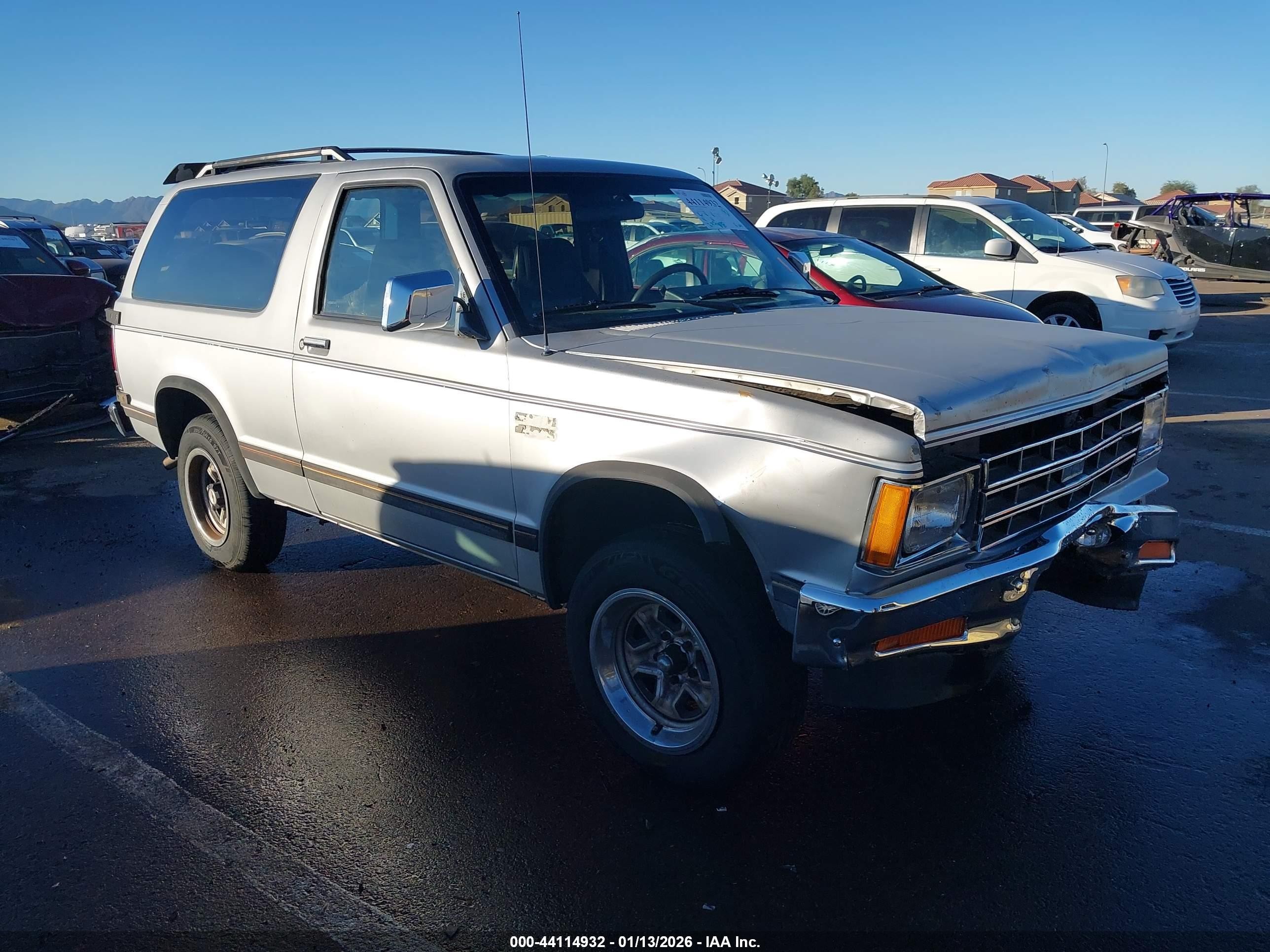 1986 Chevrolet Blazer S10 Silver vin: 1G8CS18R6G8193471