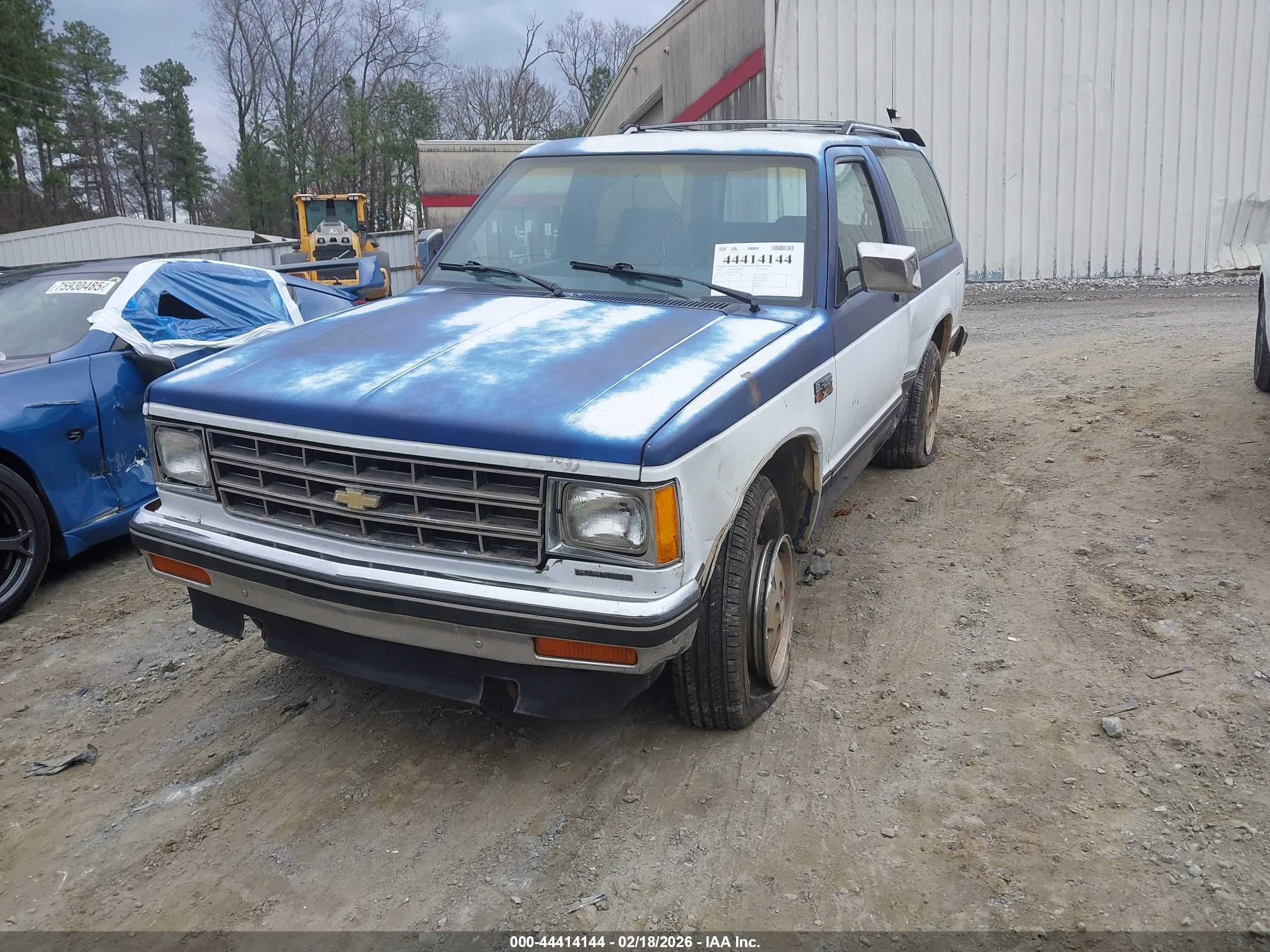 1986 Chevrolet Blazer S10 Blue vin: 1G8CT18R2G8203684