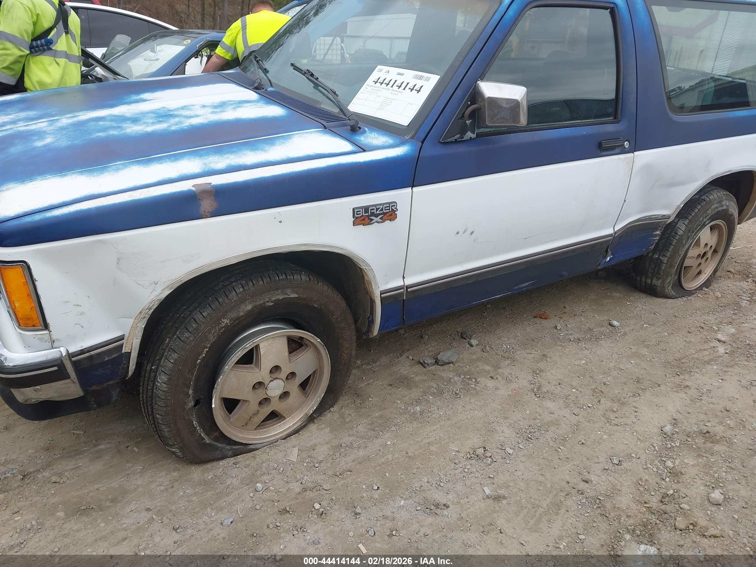 1986 Chevrolet Blazer S10 Blue vin: 1G8CT18R2G8203684
