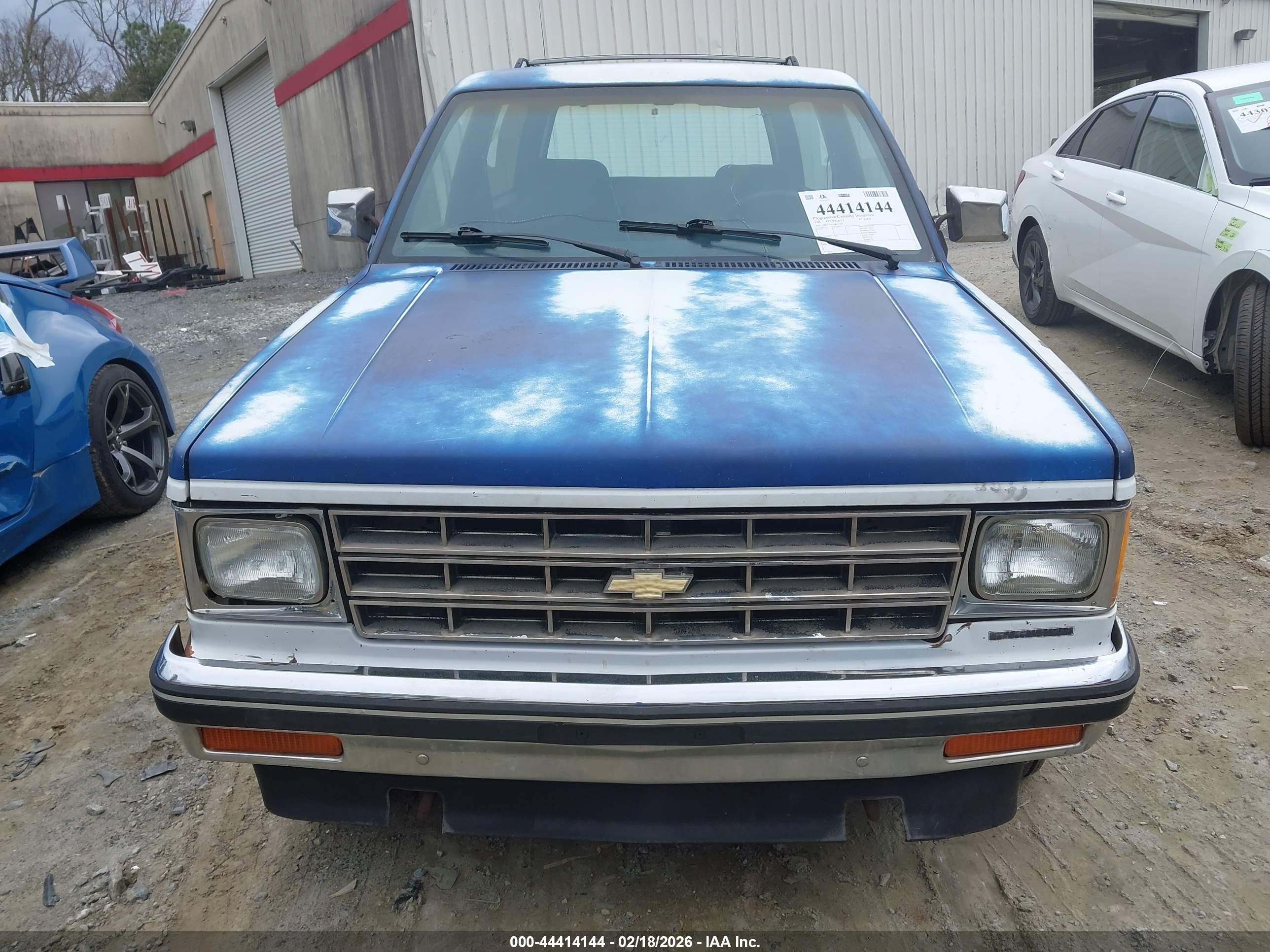 1986 Chevrolet Blazer S10 Blue vin: 1G8CT18R2G8203684