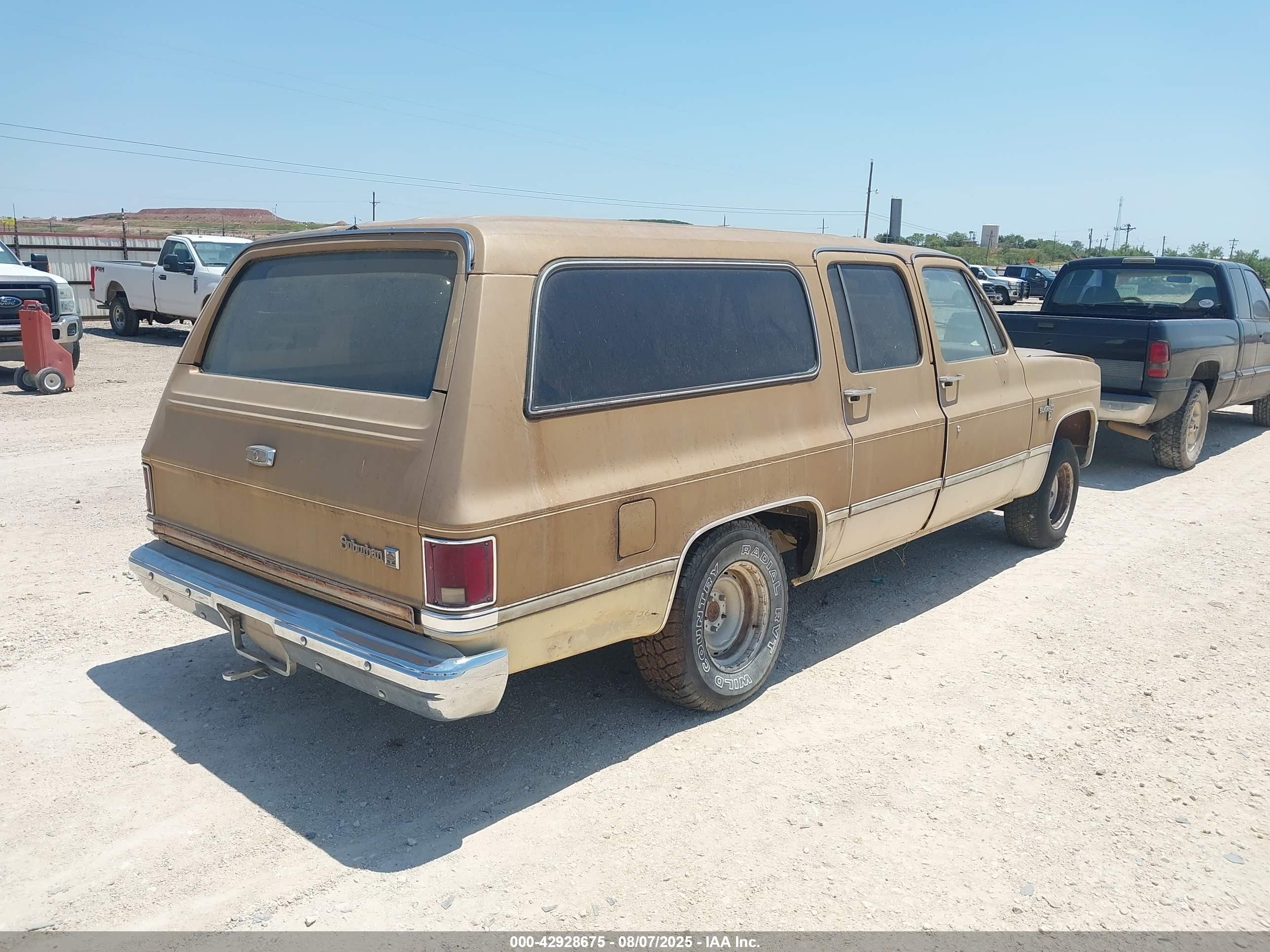 1984 Chevrolet Suburban C10 Brown vin: 1G8EC16LXEF197925
