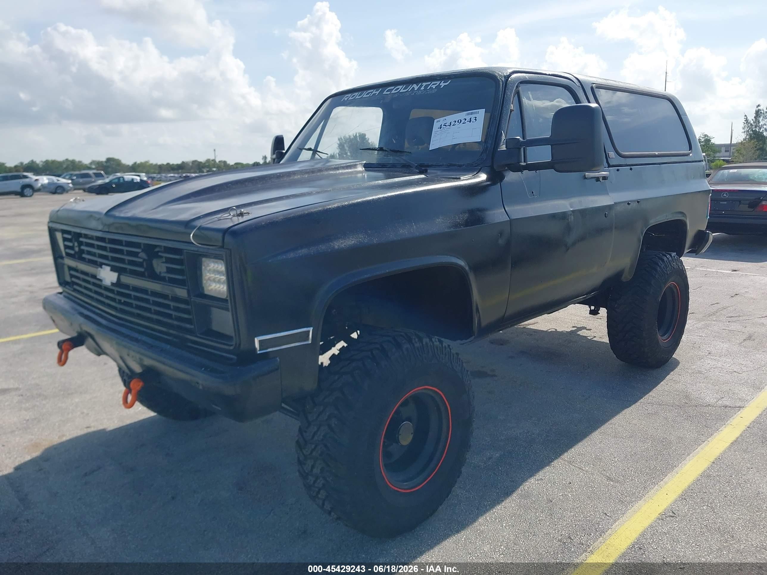 1986 Chevrolet D10 Military Blazer Black vin: 1G8ED18J9GF192291