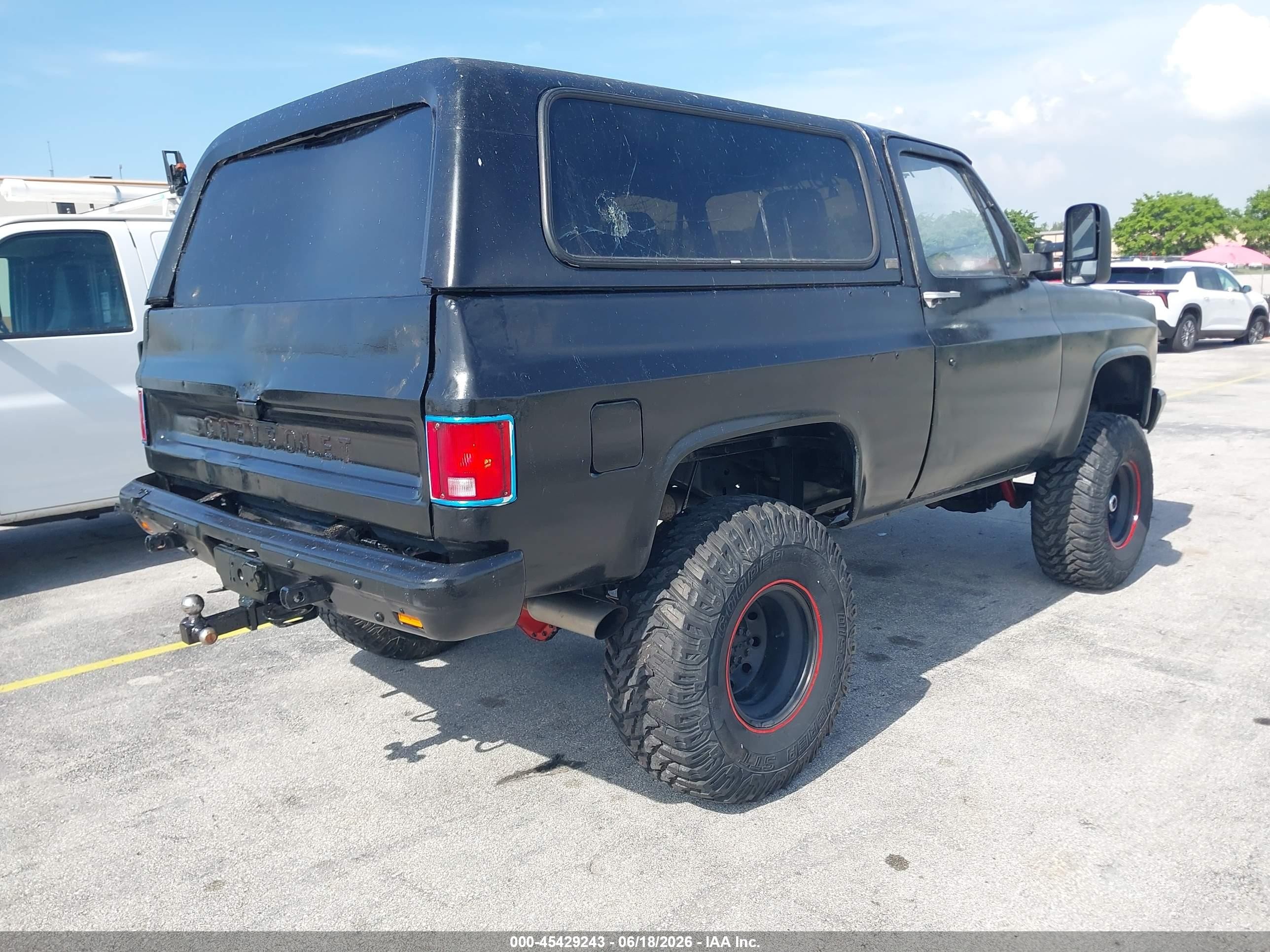 1986 Chevrolet D10 Military Blazer Black vin: 1G8ED18J9GF192291