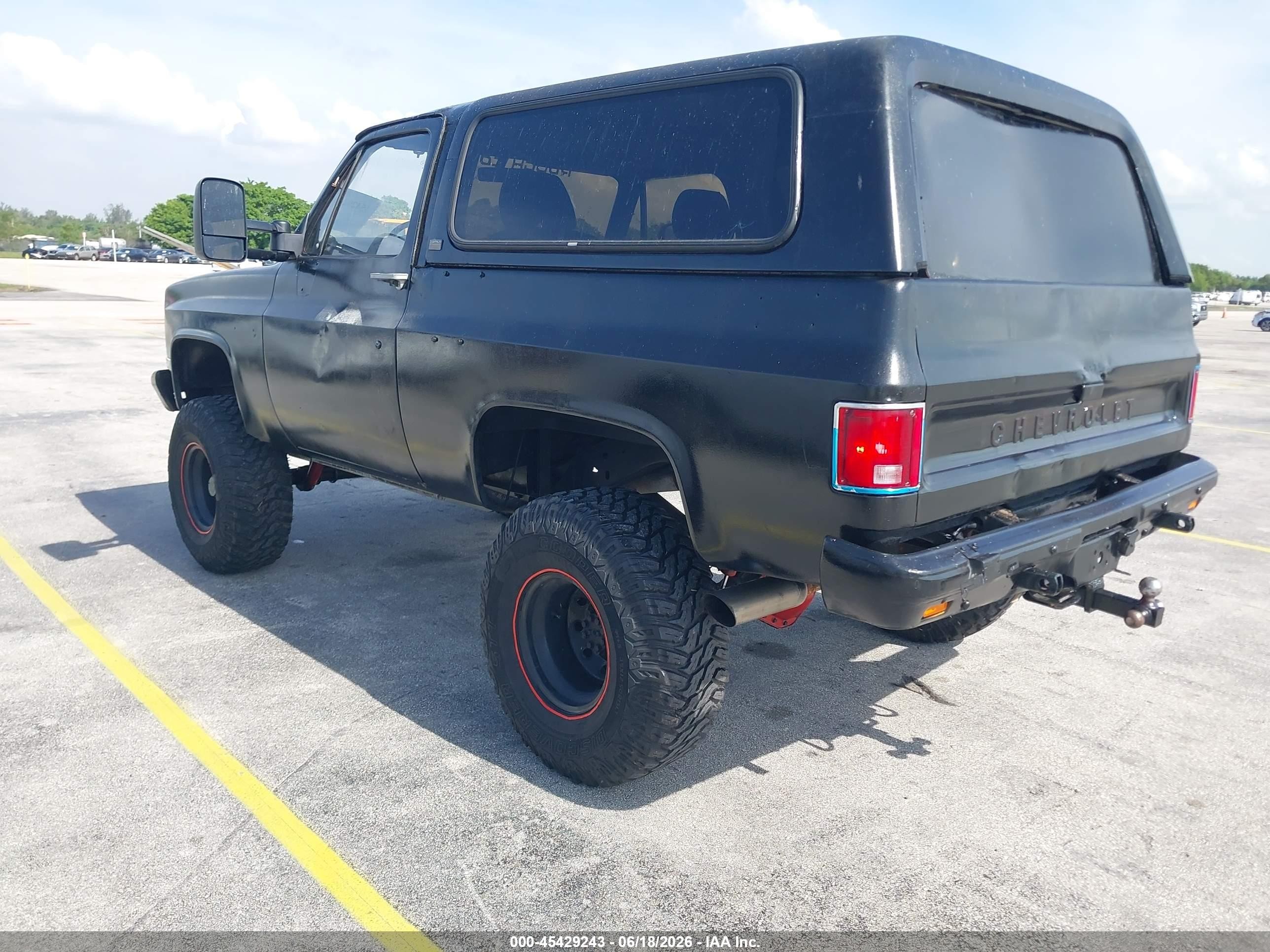 1986 Chevrolet D10 Military Blazer Black vin: 1G8ED18J9GF192291